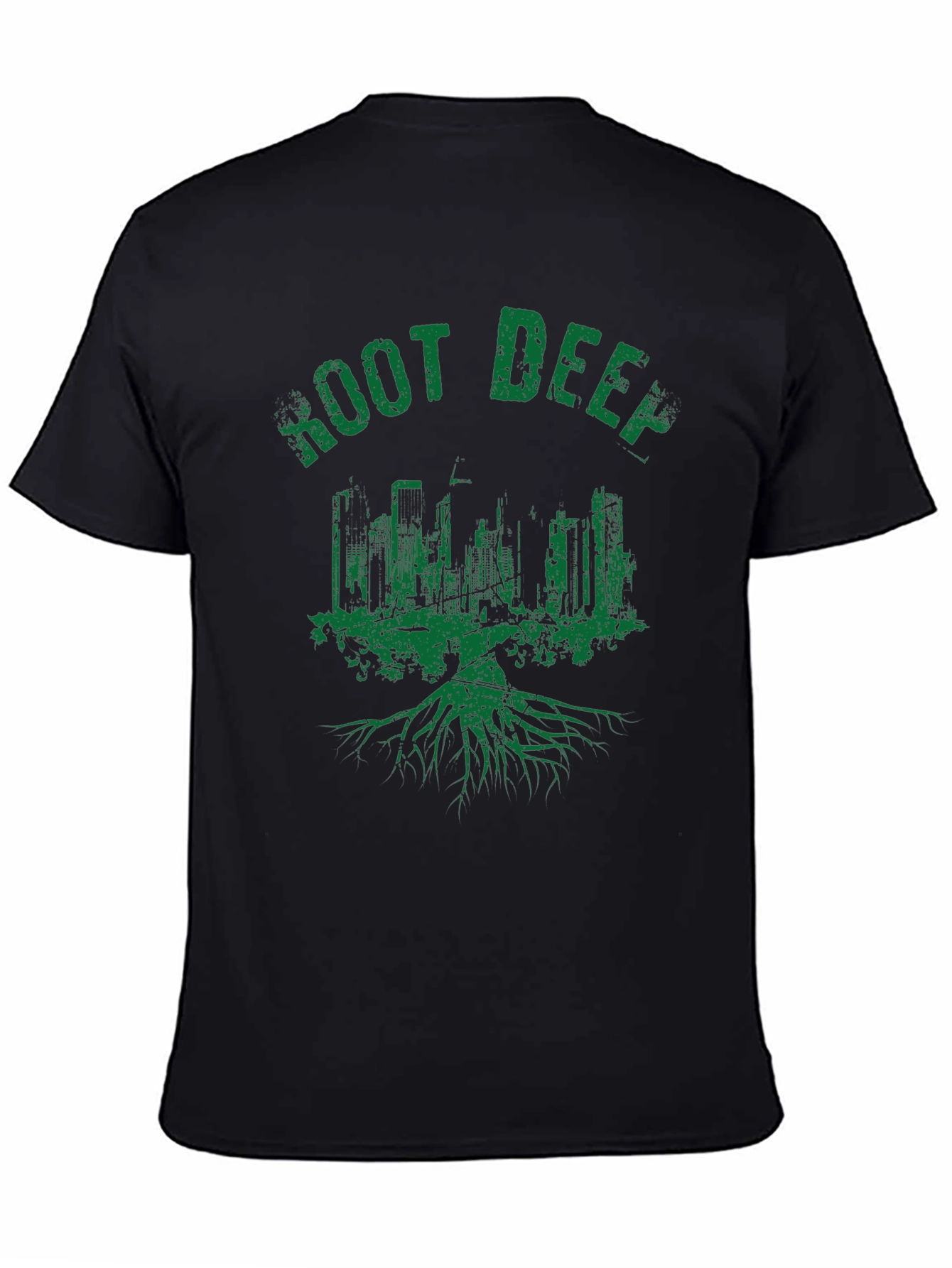 Root Deep Urban Tee - Mens Black Graphic T-Shirt