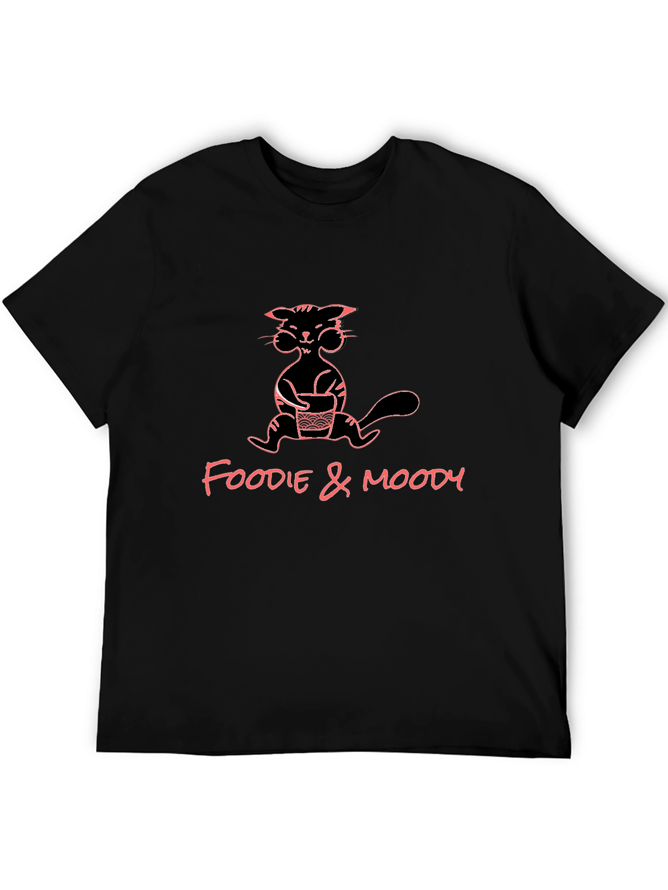 Foodie & Moody Graphic Tee - Black