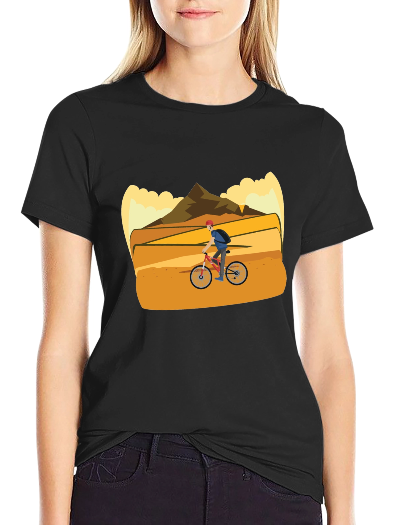 Mountain Biker Graphic Tee - Adventure Ready!