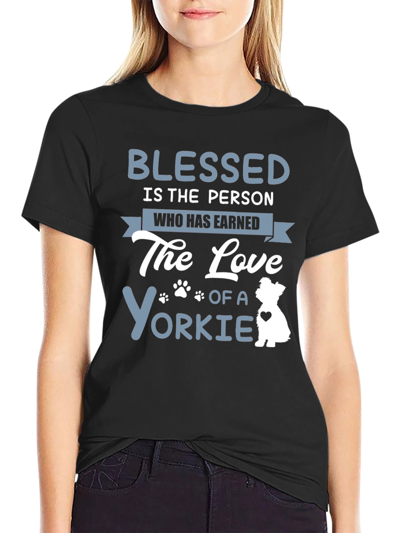 Blessed Yorkie Lover Graphic Tee
