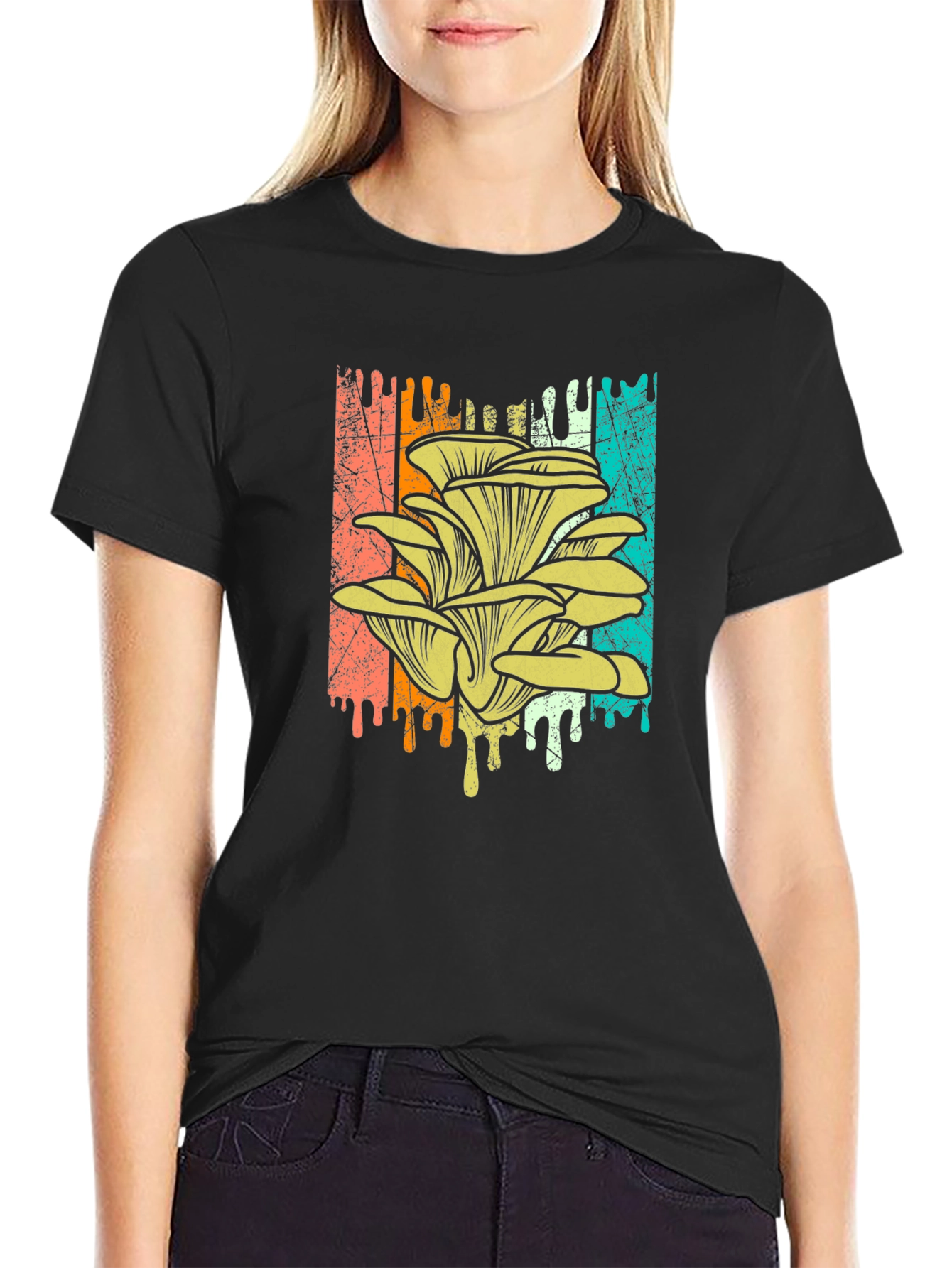 Mushroom Graphic Tee - Retro Style