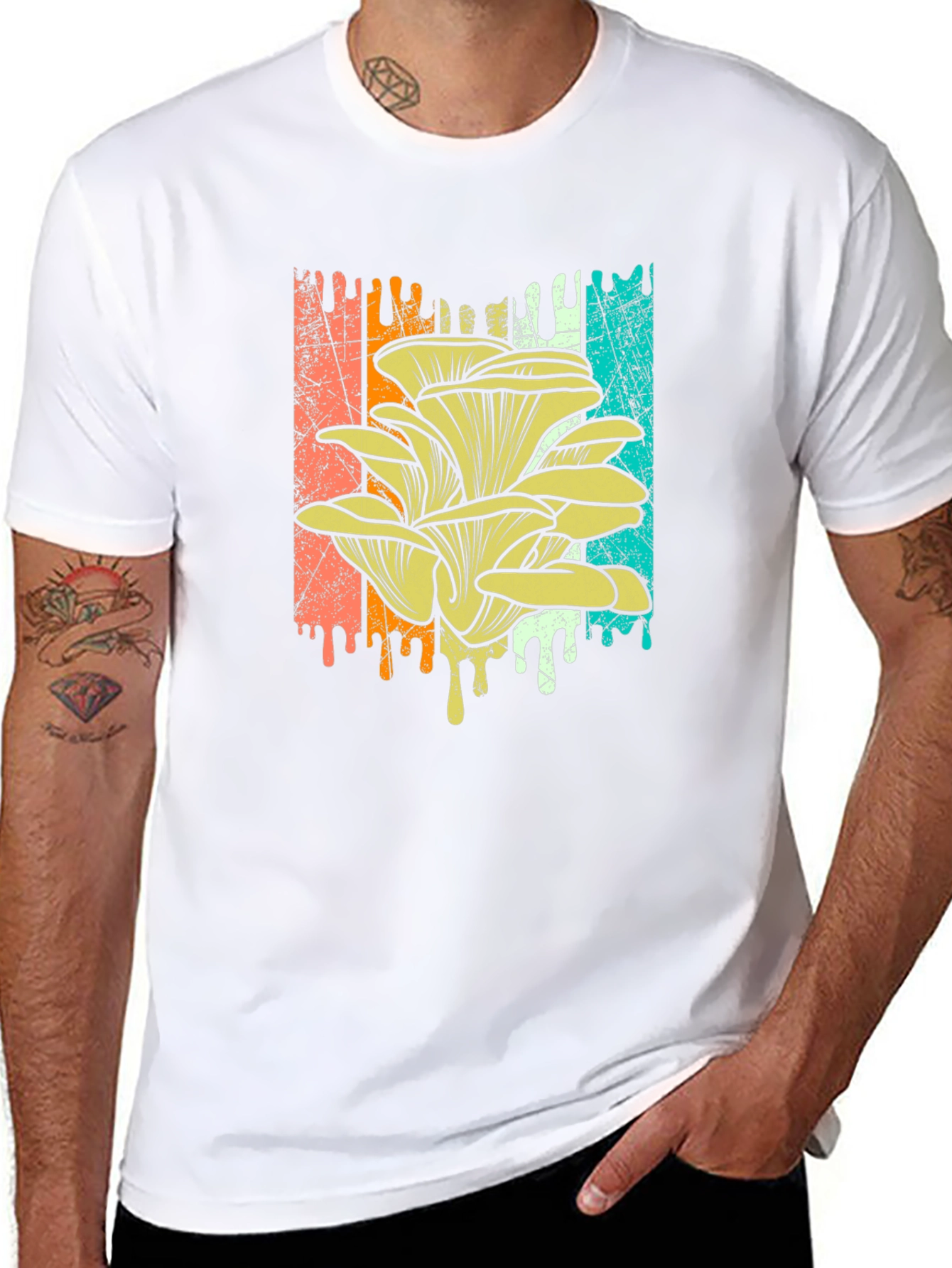 Mushroom Graphic Tee - Retro Style