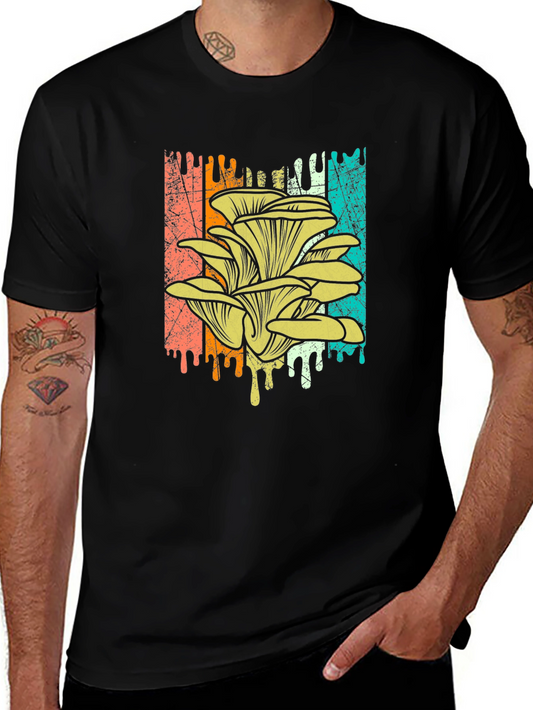 Mushroom Graphic Tee - Retro Style