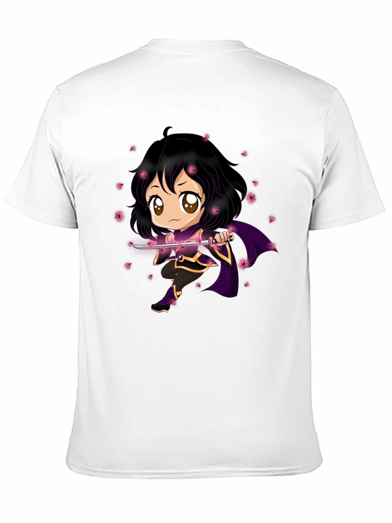 Anime Warrior Black T-Shirt