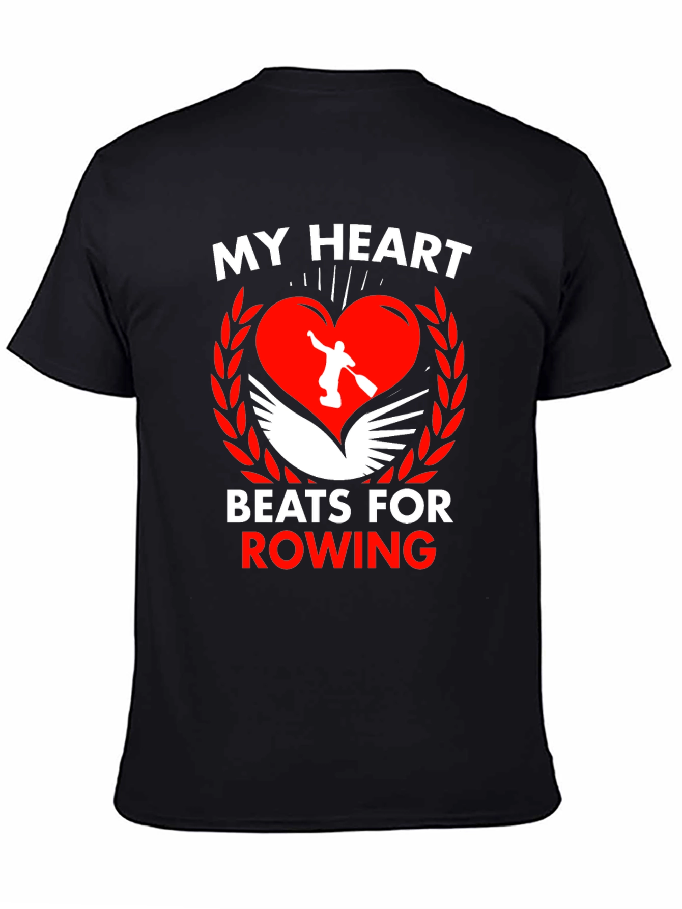 My Heart Beats For Rowing Graphic Tee