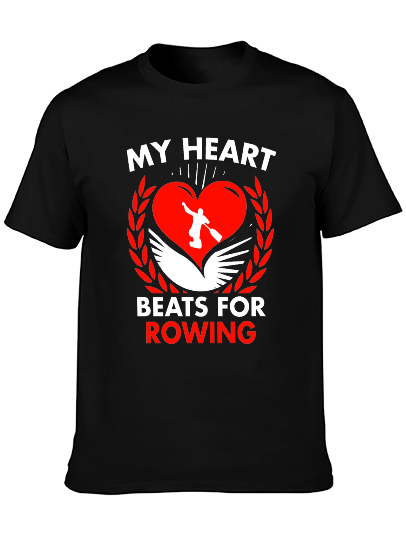 My Heart Beats For Rowing Graphic Tee