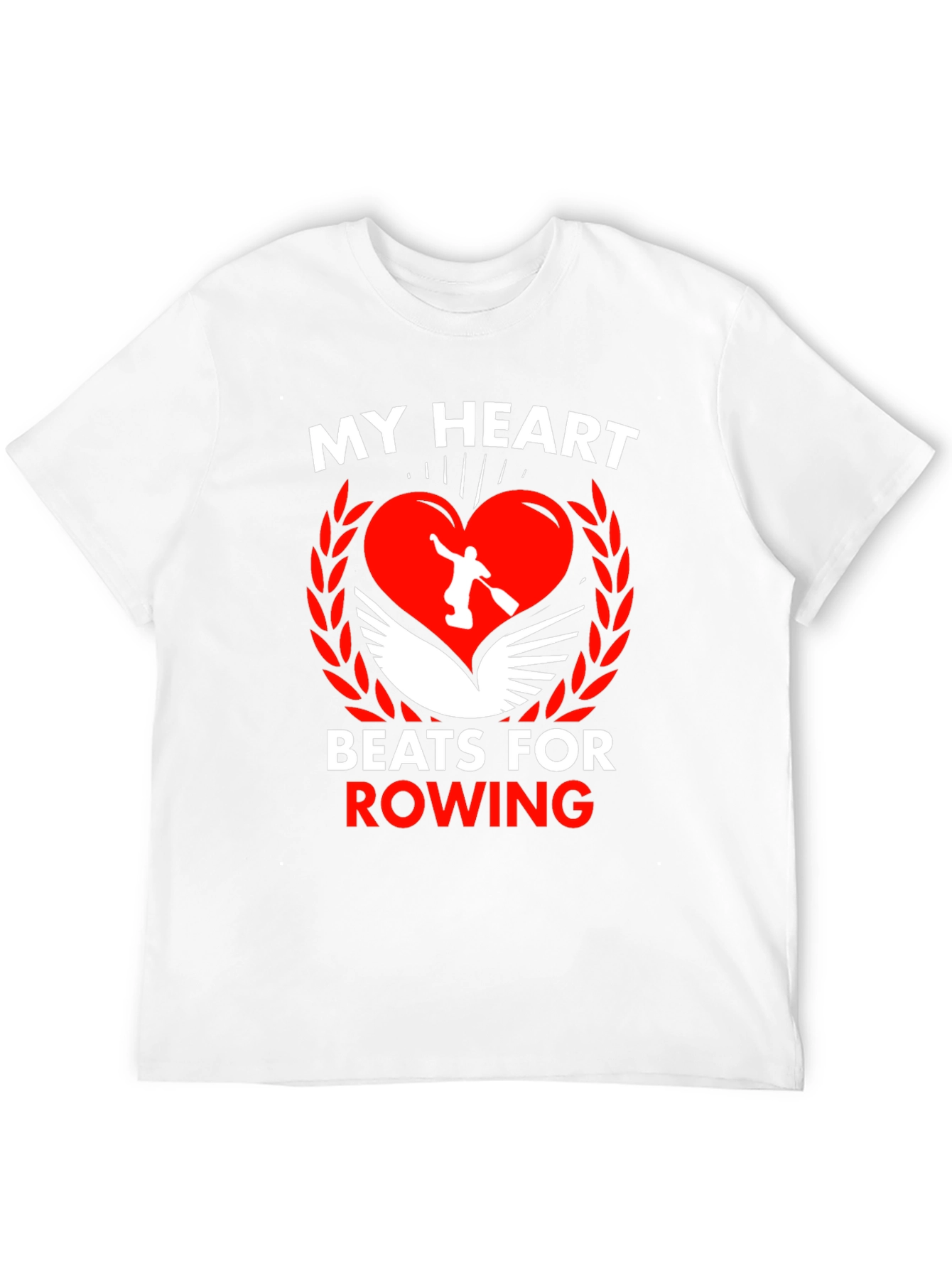 My Heart Beats For Rowing Graphic Tee