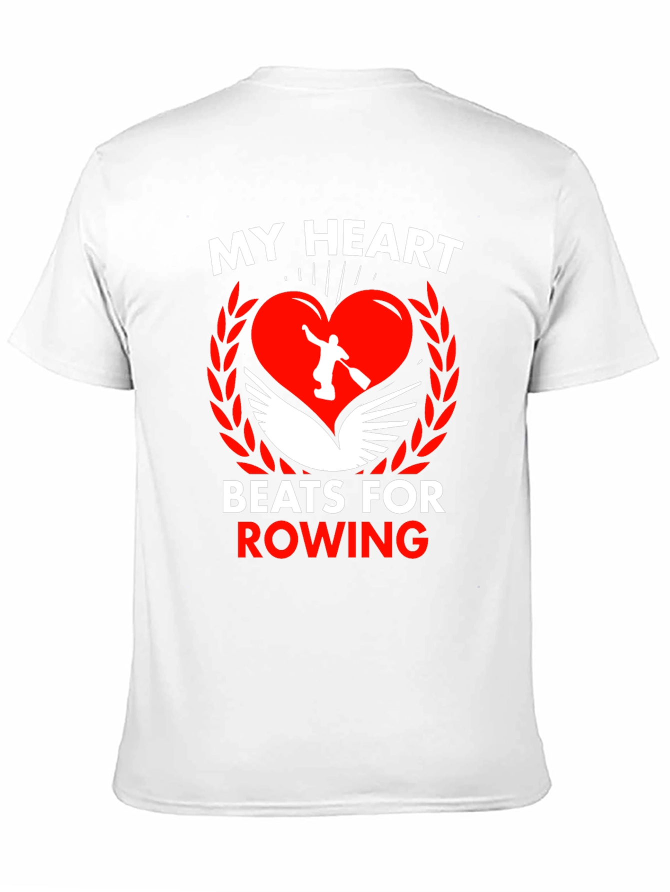 My Heart Beats For Rowing Graphic Tee