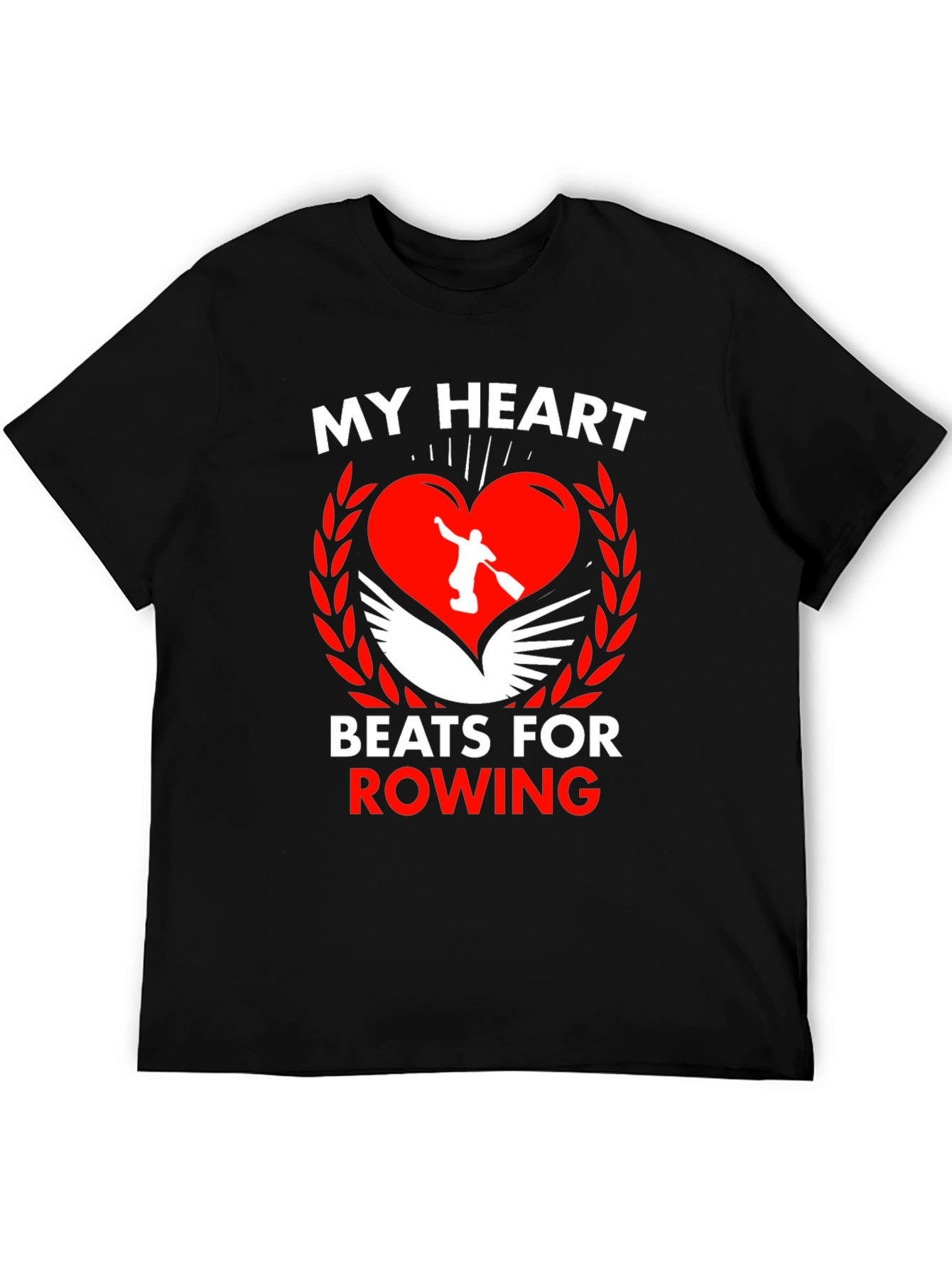 My Heart Beats For Rowing Graphic Tee
