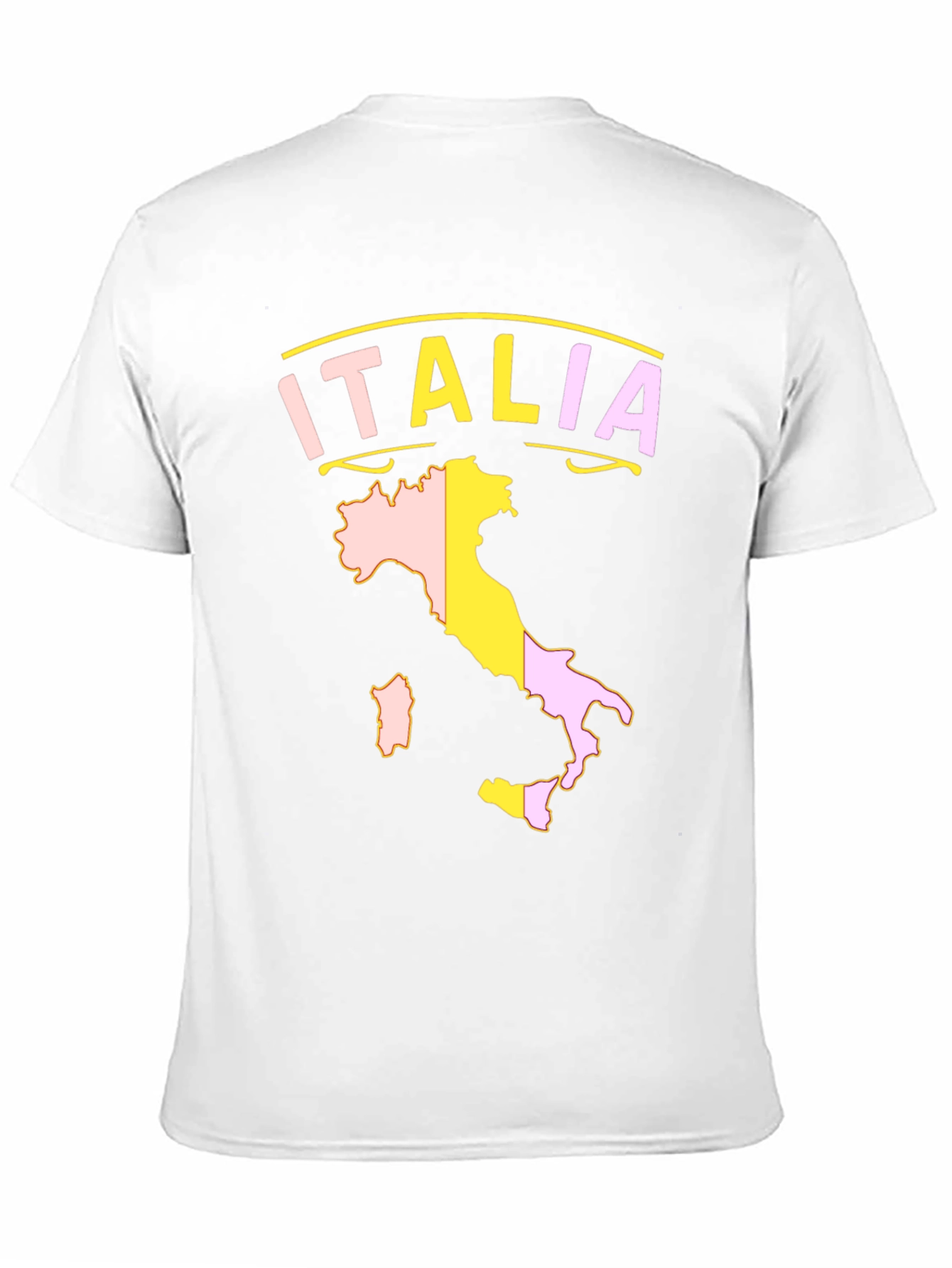 Italia Map Graphic Tee - Mens Black T-Shirt