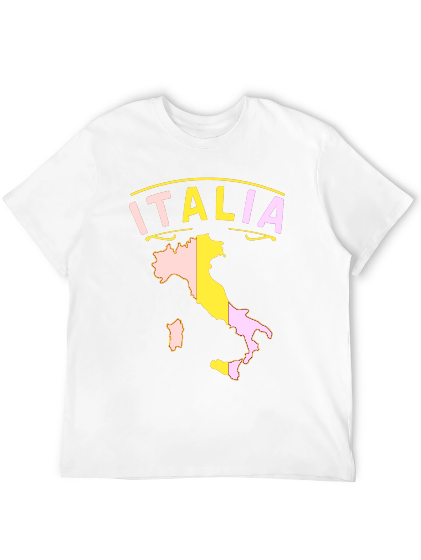 Italia Map Graphic Tee - Mens Black T-Shirt