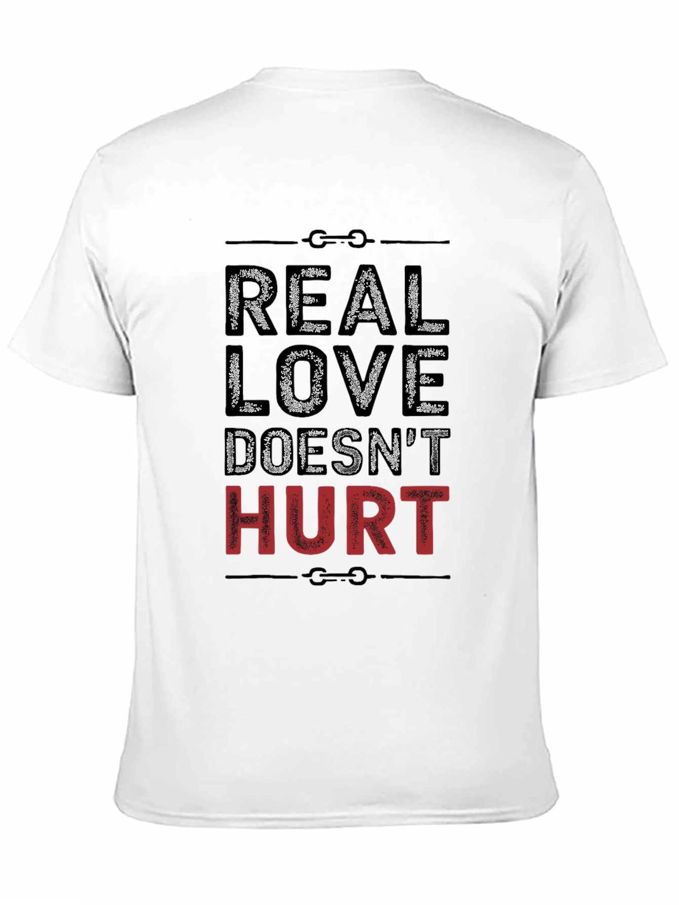 Real Love Doesnt Hurt Graphic Tee - Black