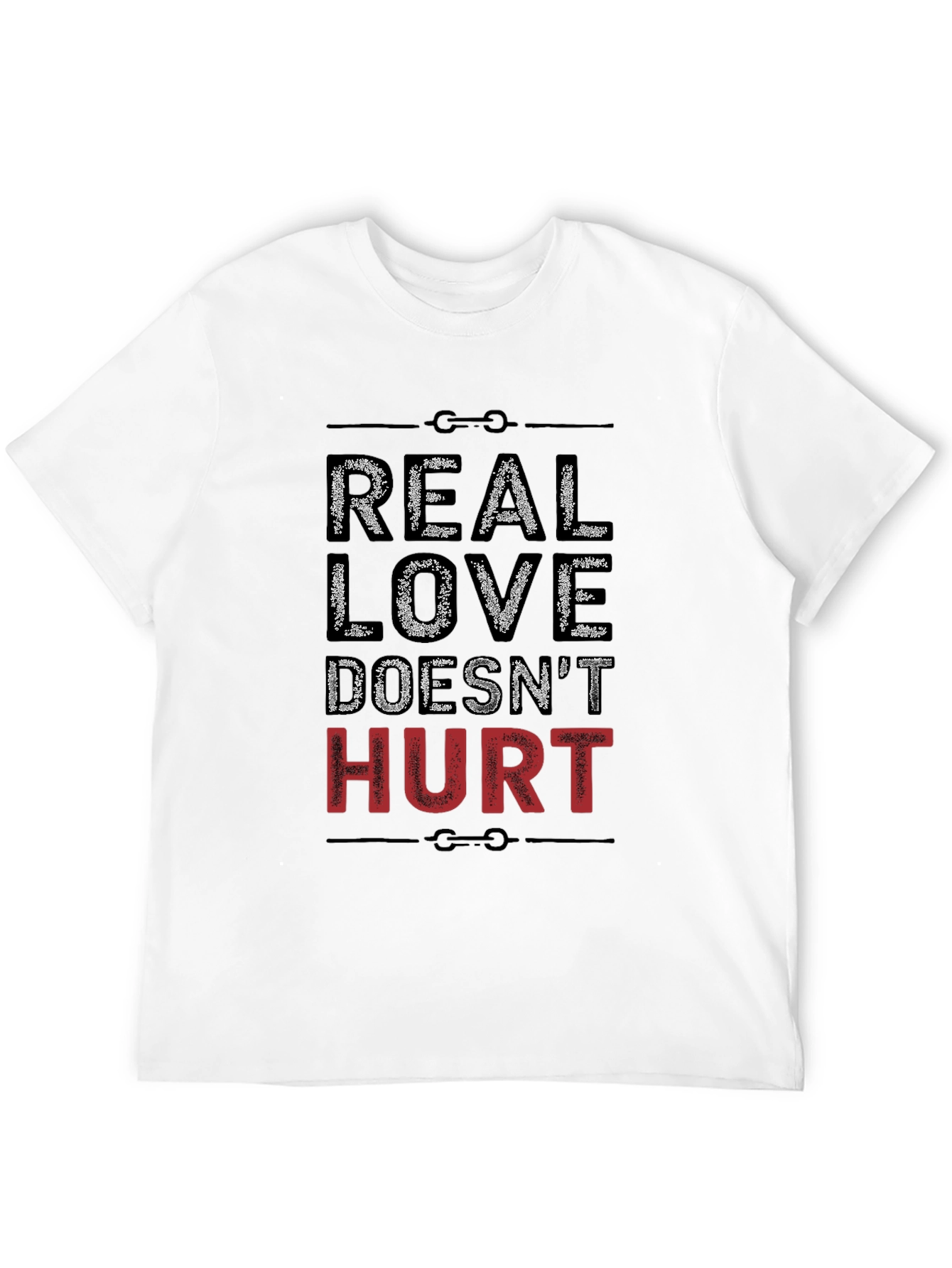 Real Love Doesnt Hurt Graphic Tee - Black