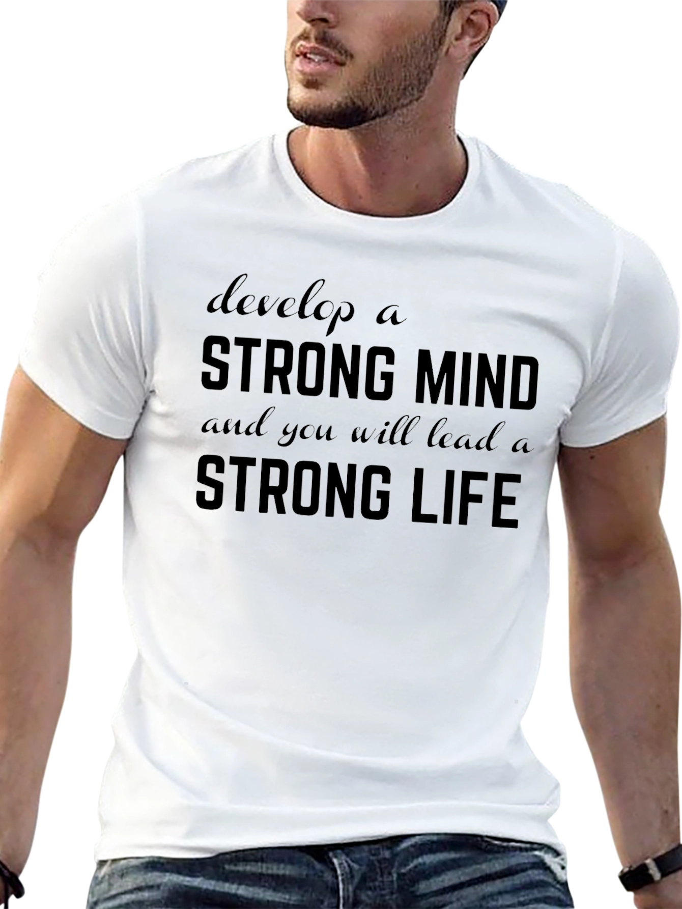 Strong Mind Strong Life Graphic Tee - Motivational Shirt
