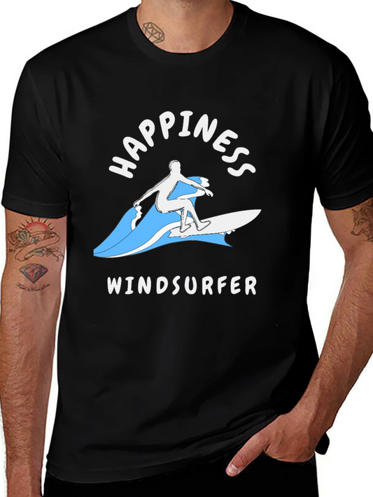 Happiness Windsurfer Graphic T-Shirt