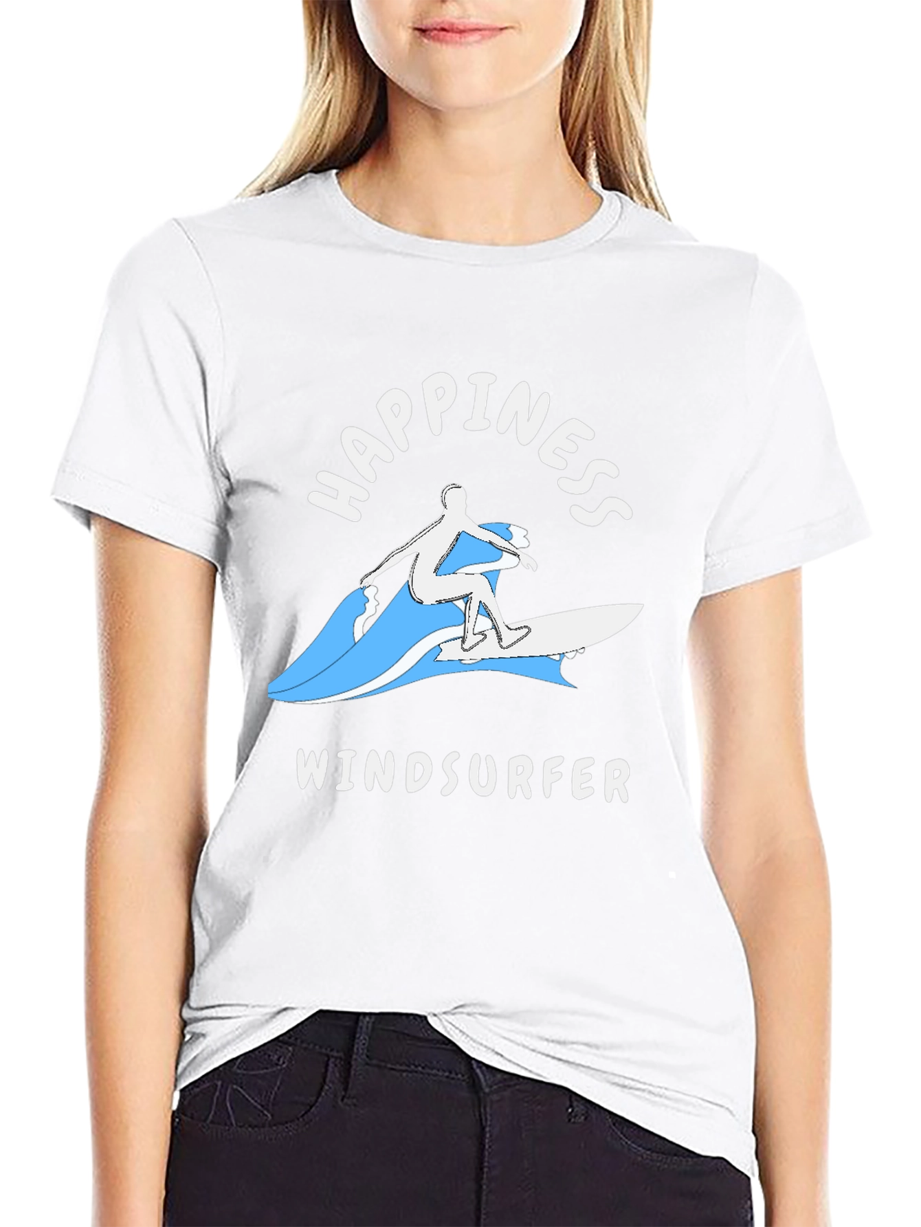 Happiness Windsurfer Graphic T-Shirt