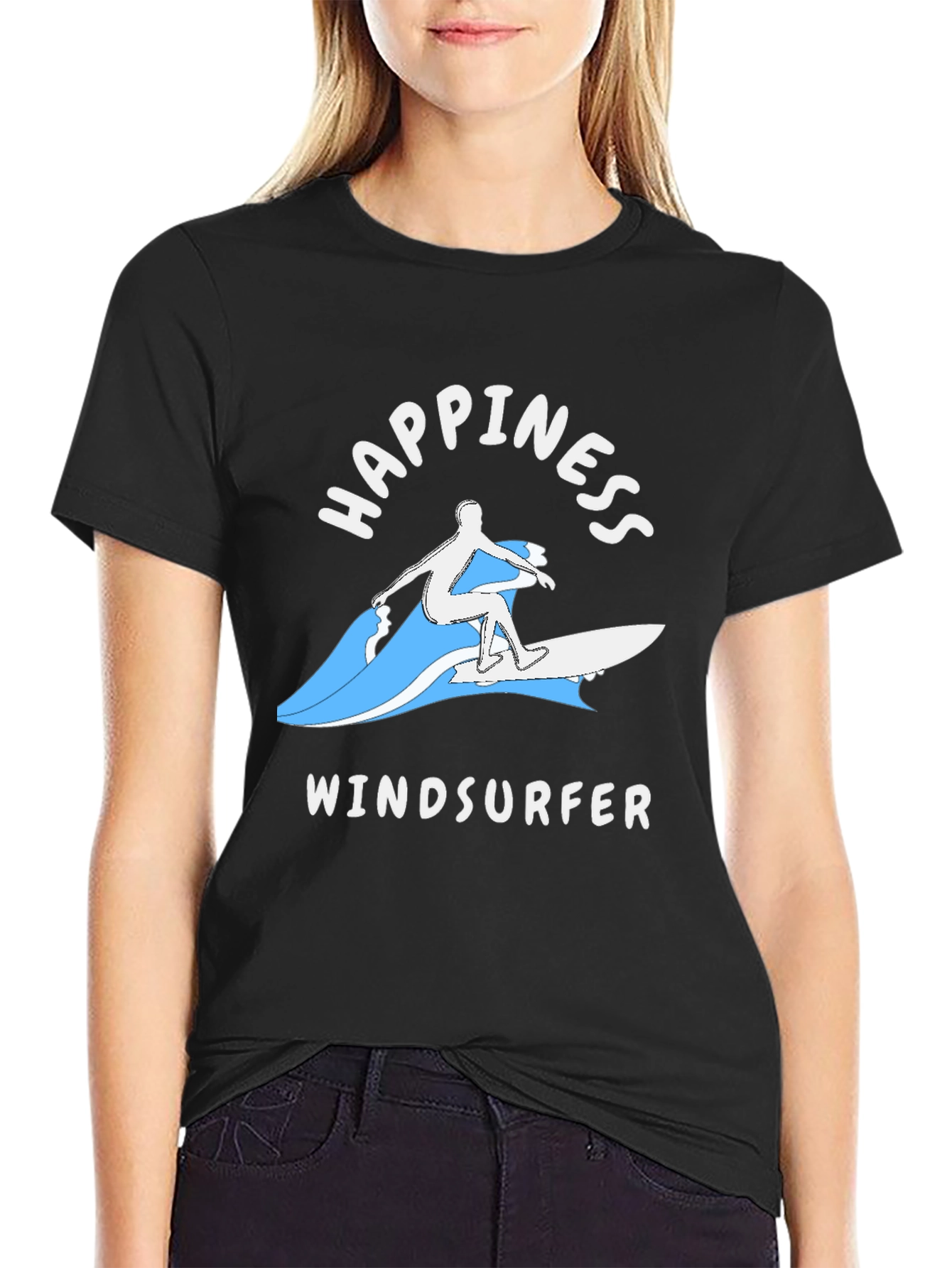Happiness Windsurfer Graphic T-Shirt