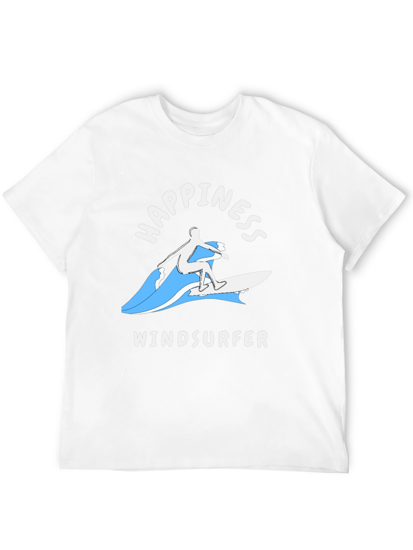 Happiness Windsurfer Graphic T-Shirt