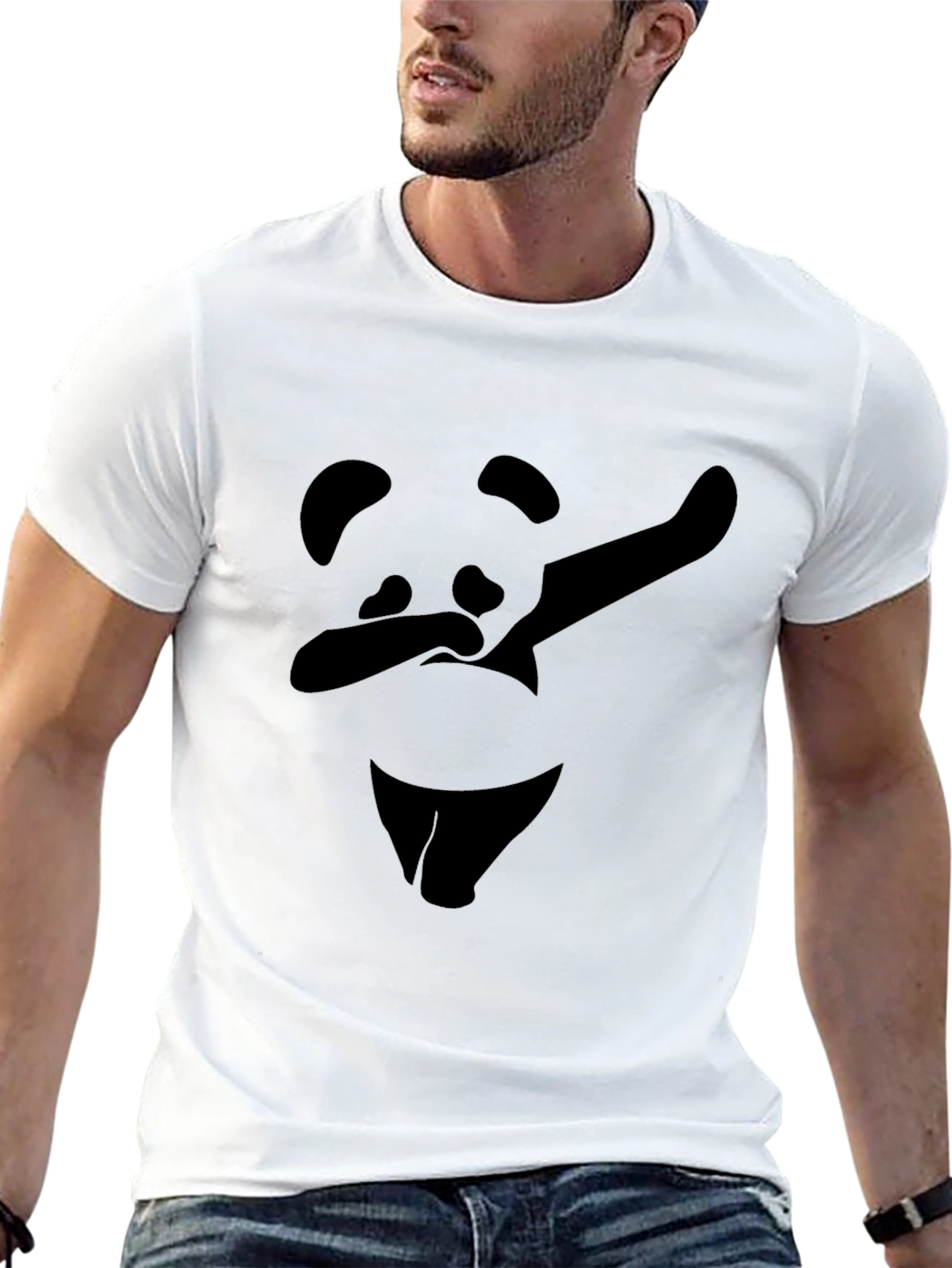 Dabbing Panda Black T-Shirt - Fun Graphic Tee
