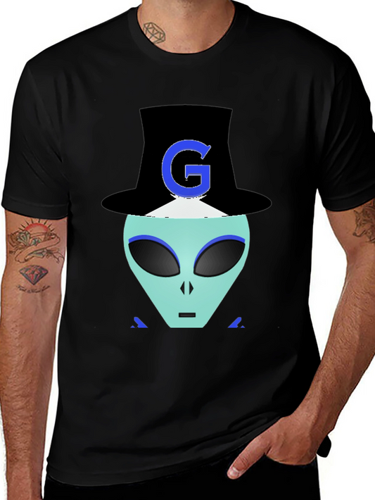 Alien G Top Hat Black T-Shirt