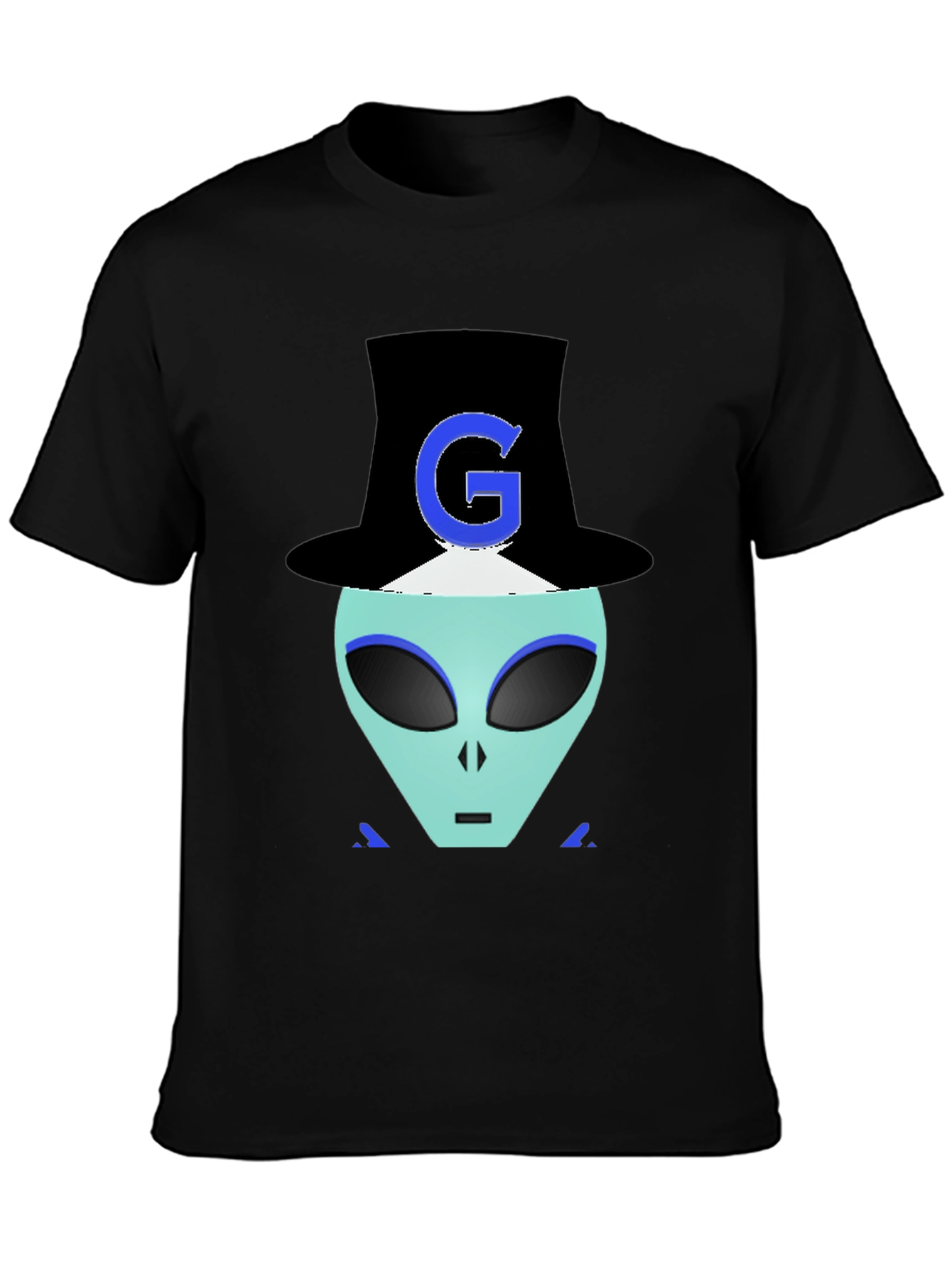 Alien G Top Hat Black T-Shirt