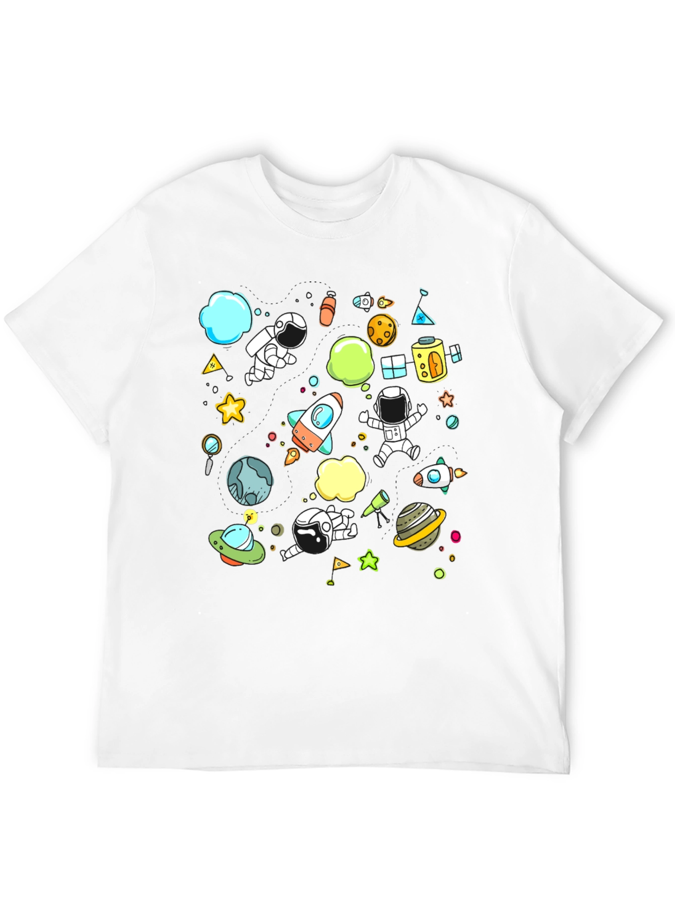 Space Adventure Graphic Tee - Black