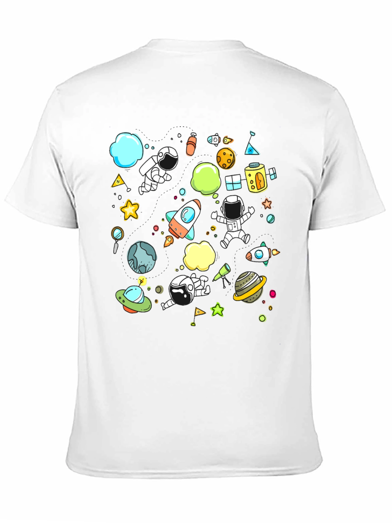 Space Adventure Graphic Tee - Black