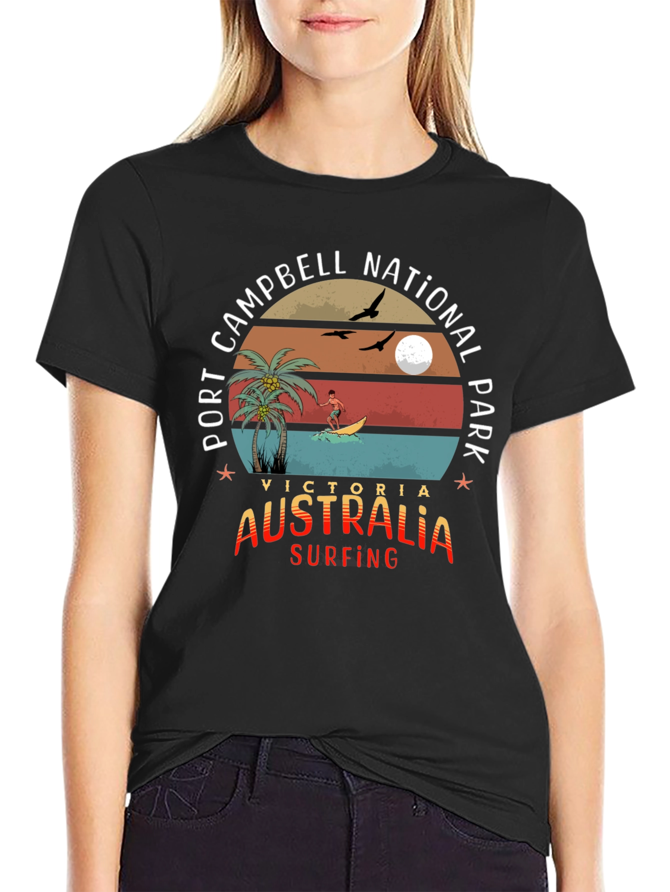 Port Campbell National Park Surfing T-Shirt