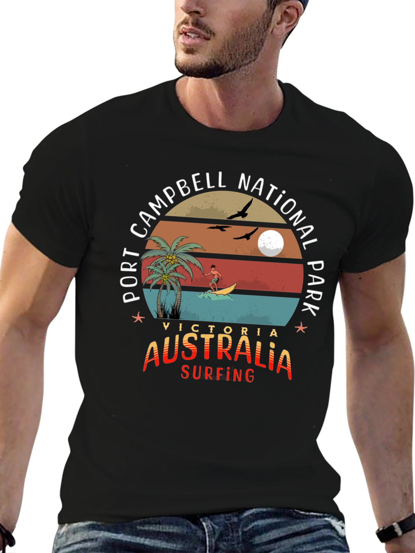 Port Campbell National Park Surfing T-Shirt