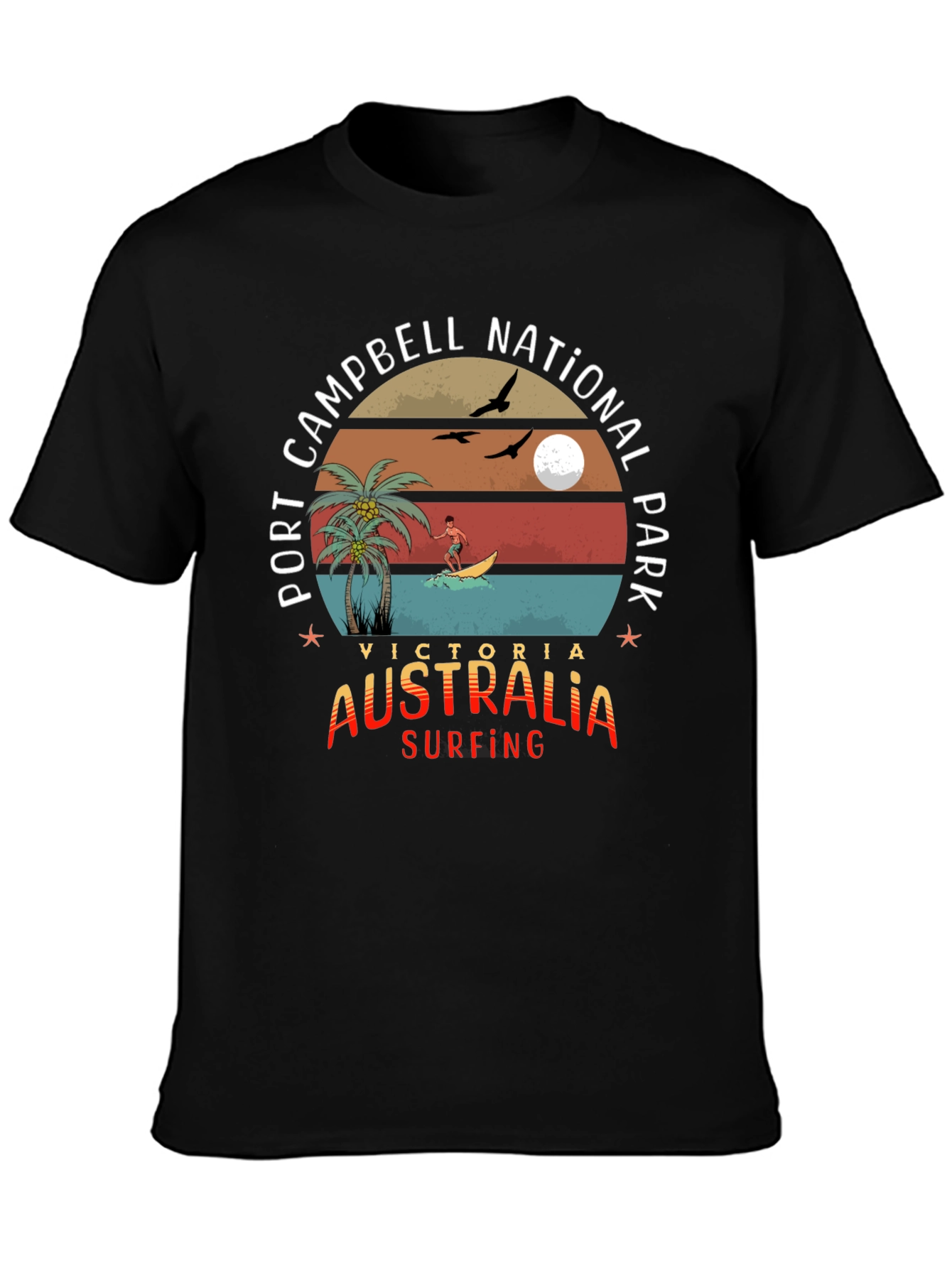 Port Campbell National Park Surfing T-Shirt