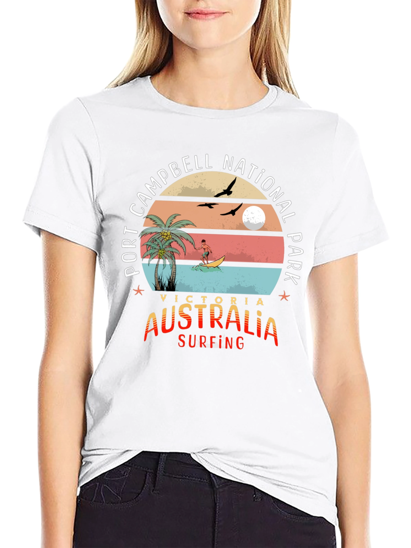 Port Campbell National Park Surfing T-Shirt