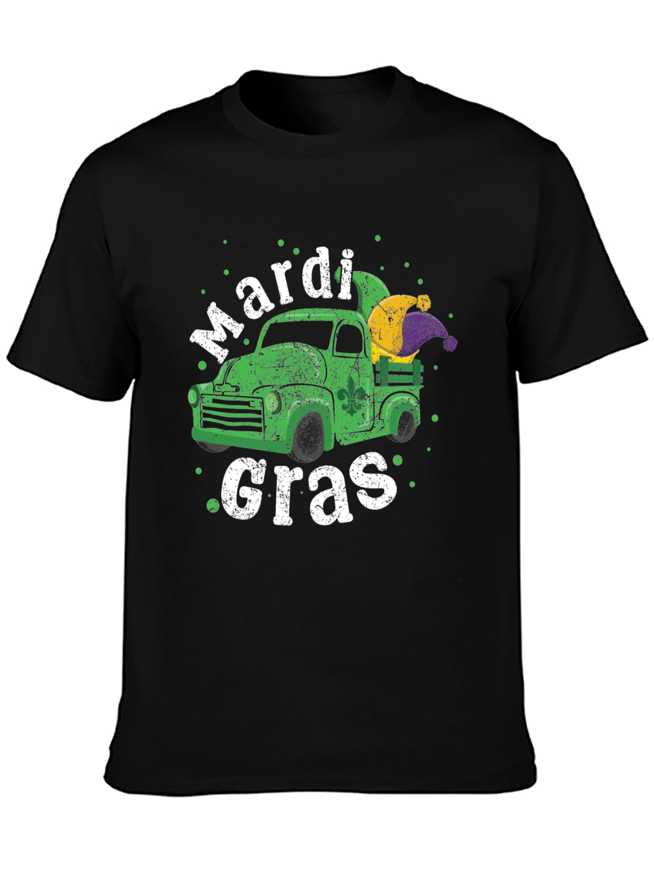 Mardi Gras Truck T-Shirt - Festive Design