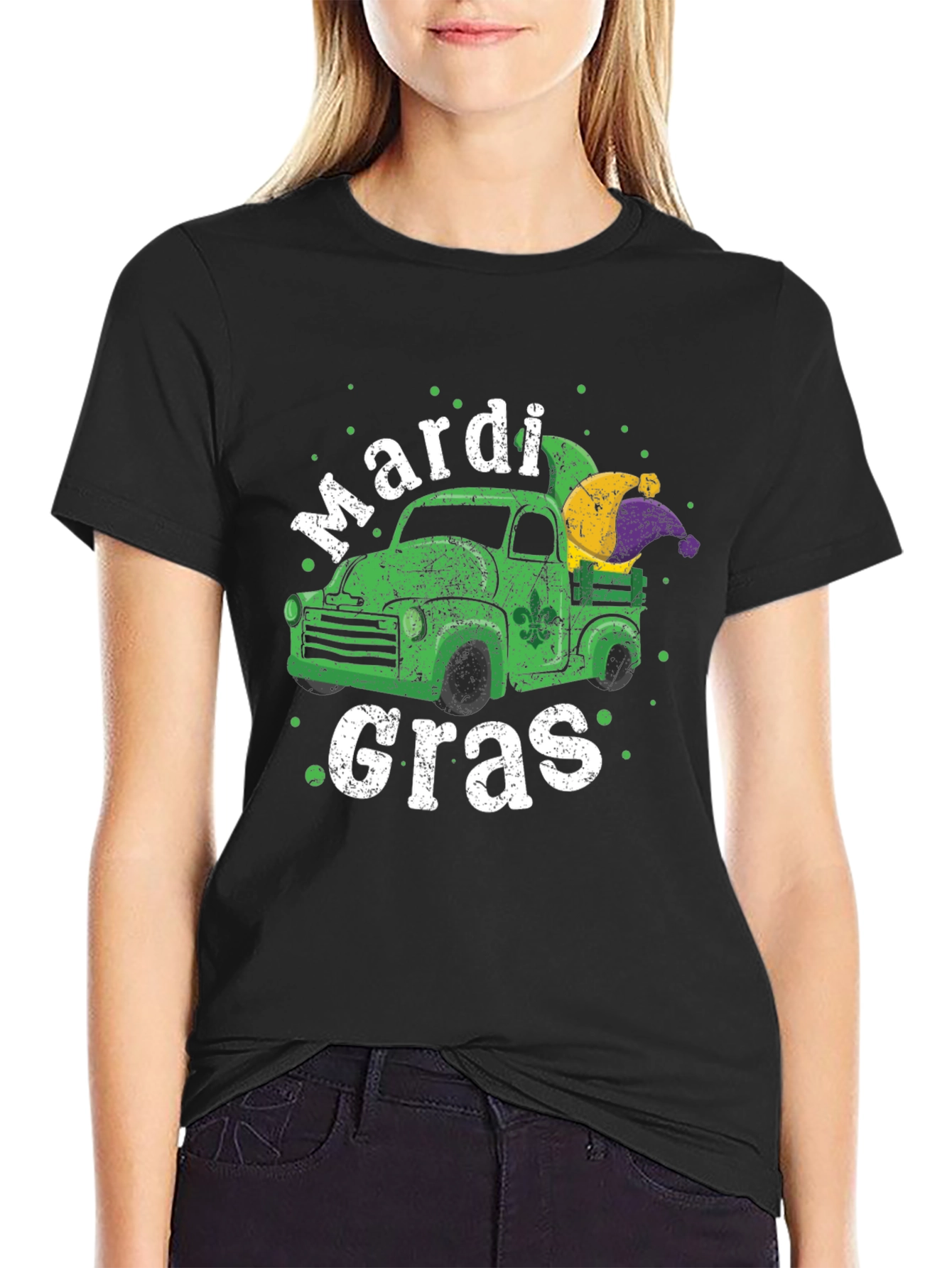 Mardi Gras Truck T-Shirt - Festive Design