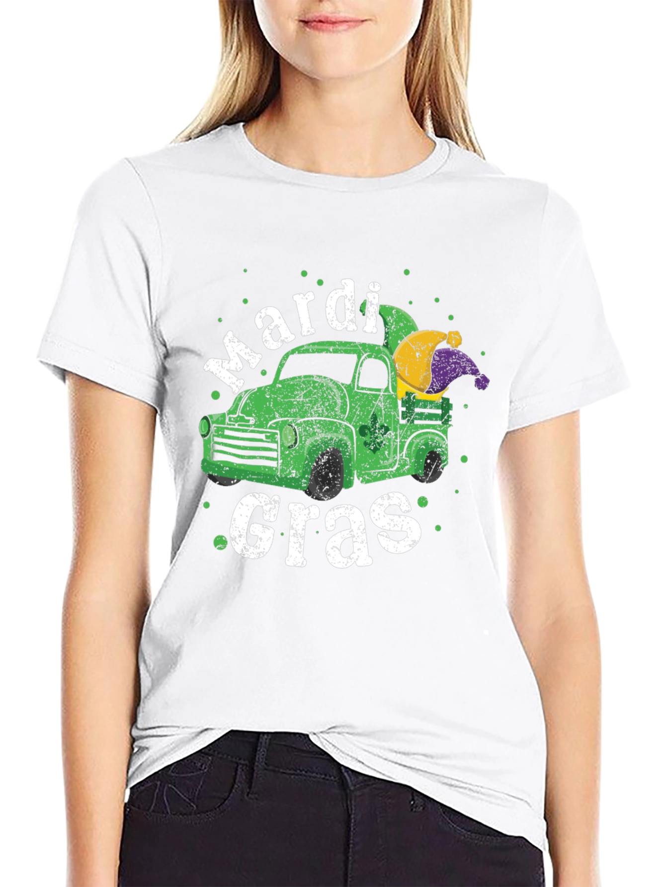 Mardi Gras Truck T-Shirt - Festive Design