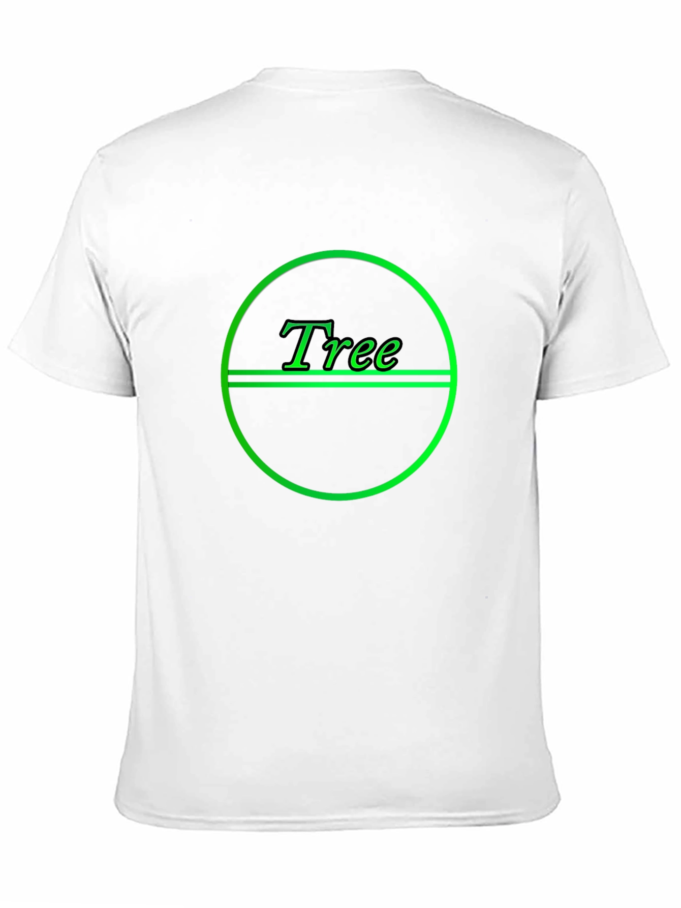 Green Tree Graphic T-Shirt - Black Casual Tee