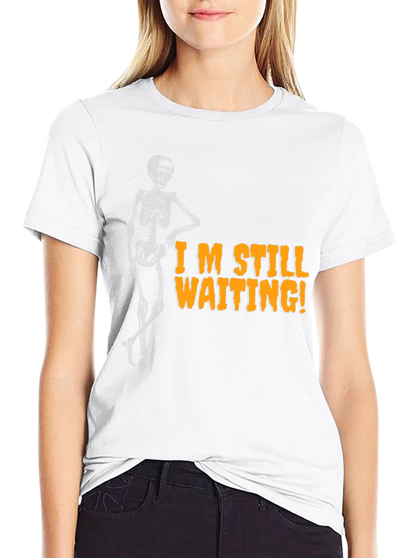 Im Still Waiting Skeleton Graphic Tee