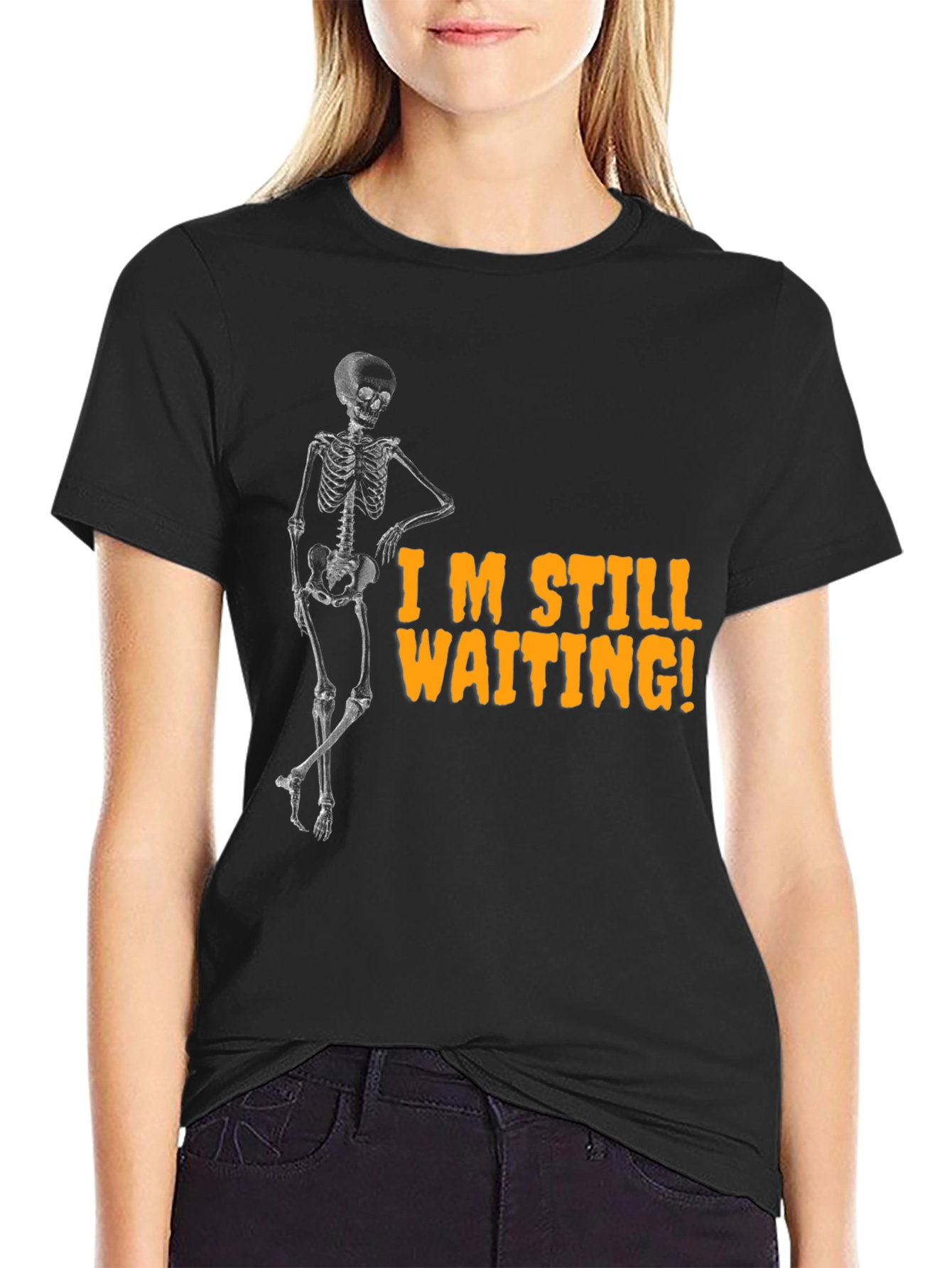 Im Still Waiting Skeleton Graphic Tee