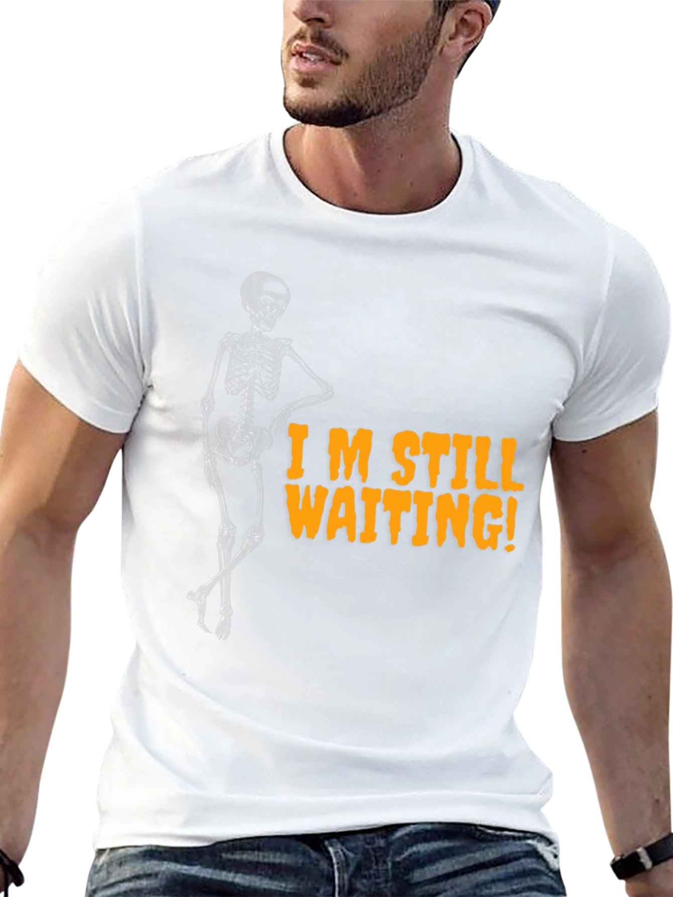 Im Still Waiting Skeleton Graphic Tee