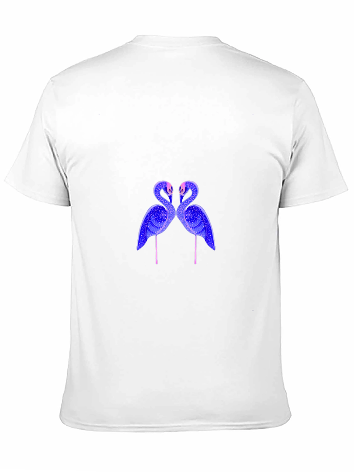 Flamingo Graphic Print Black T-Shirt