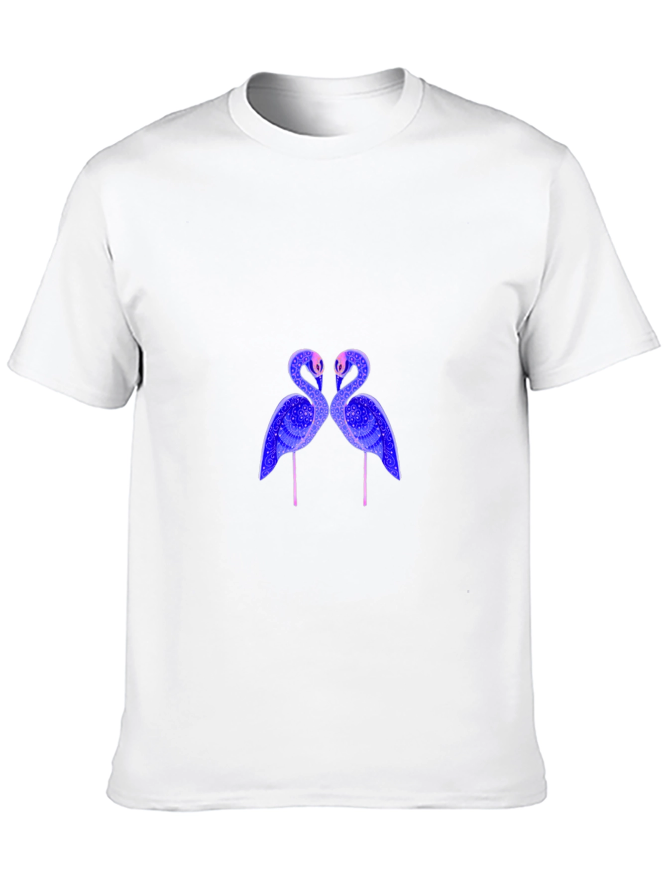 Flamingo Graphic Print Black T-Shirt