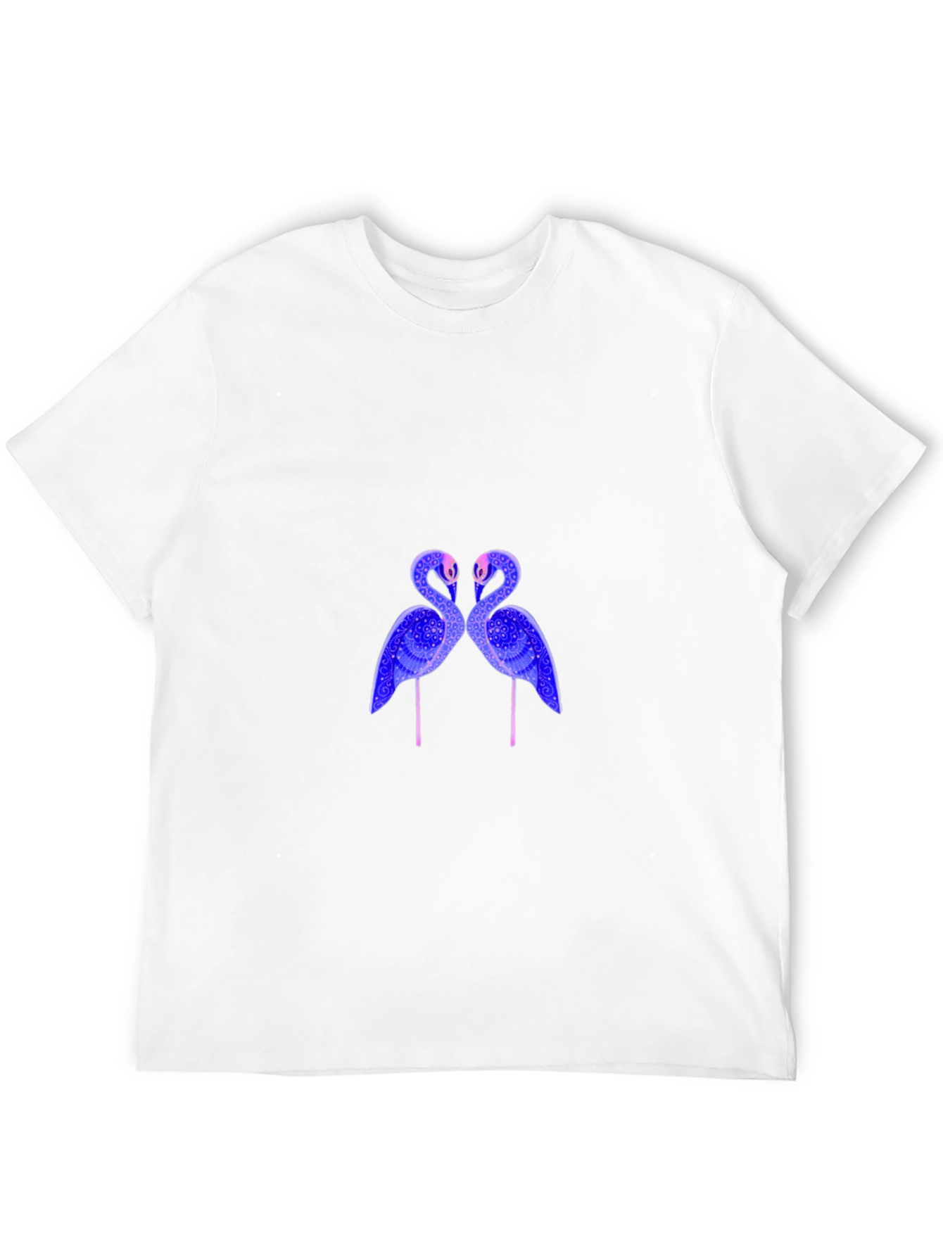 Flamingo Graphic Print Black T-Shirt