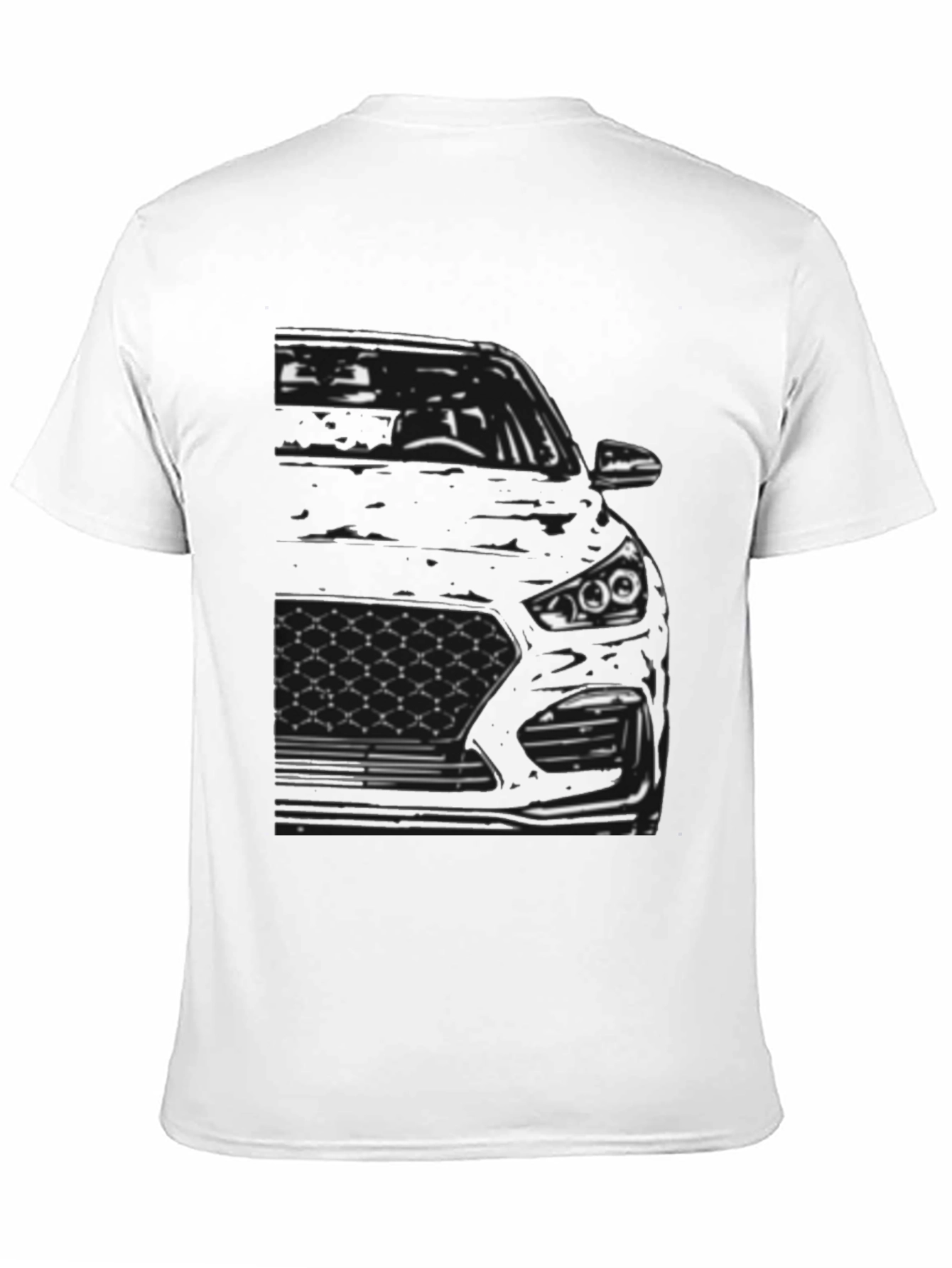 Car Outline Graphic Tee - Cool Automotive Design