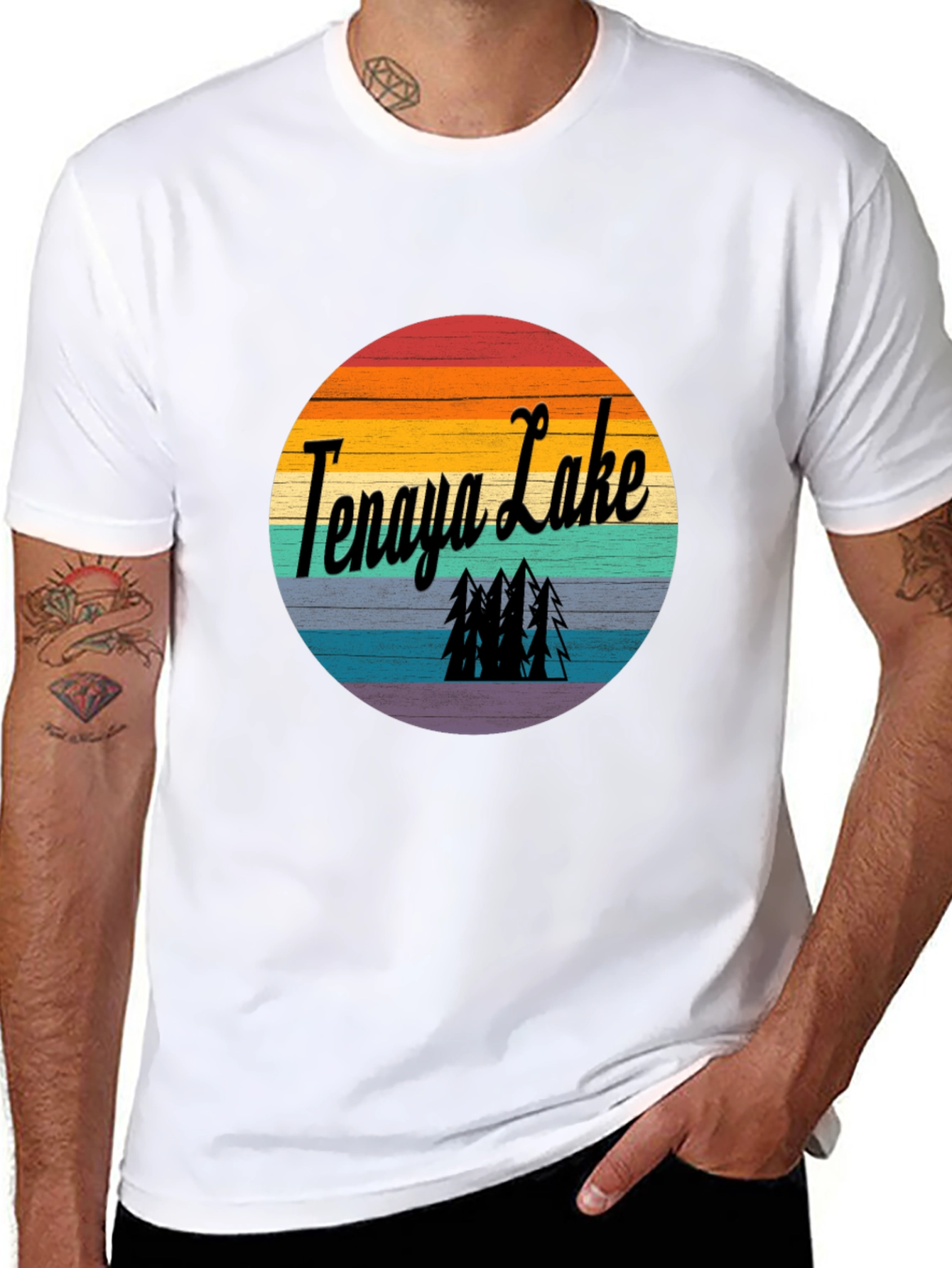 Tenaya Lake Graphic Tee - Retro Style