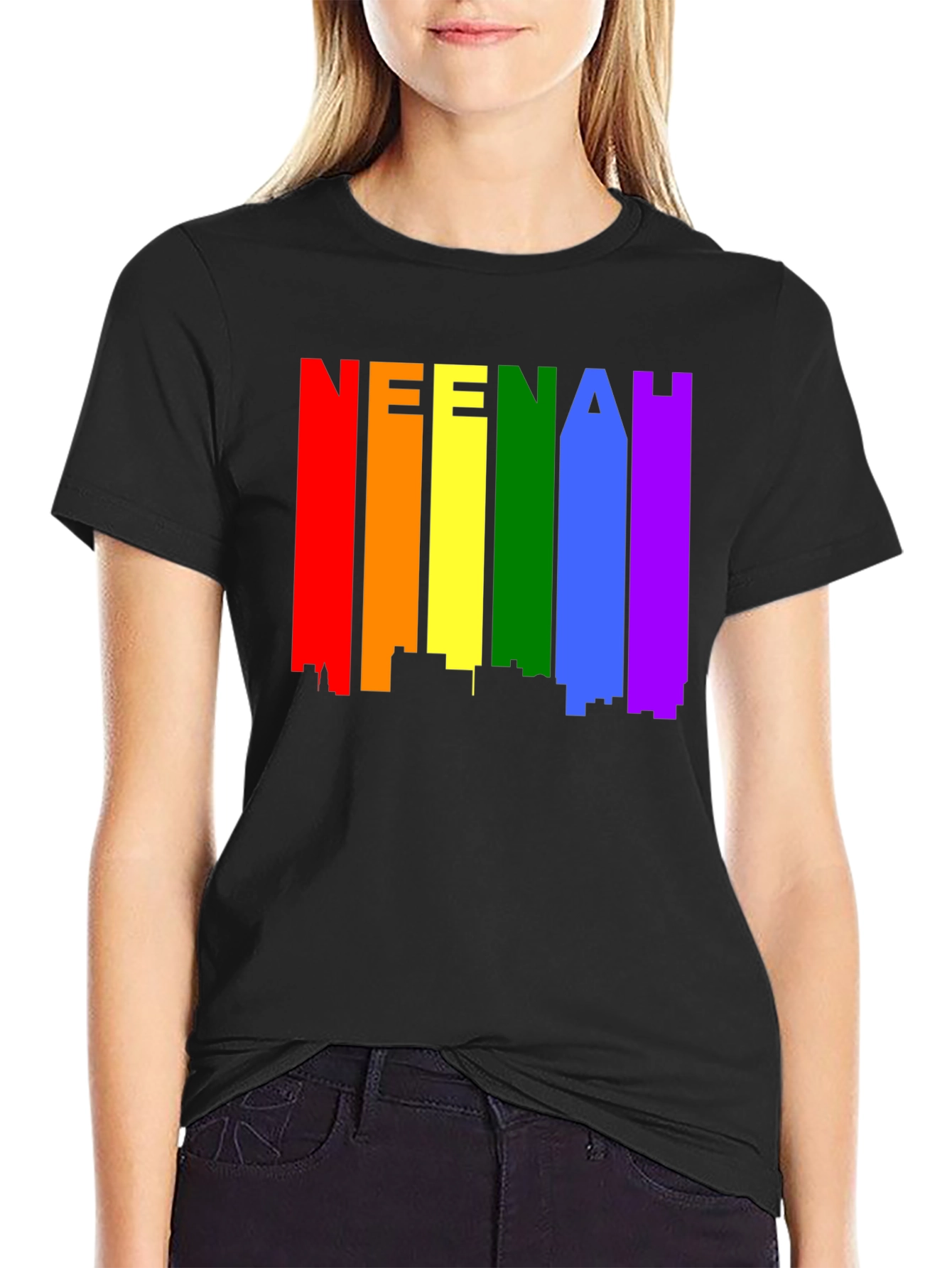 Rainbow Neenah T-Shirt Pride Cityscape