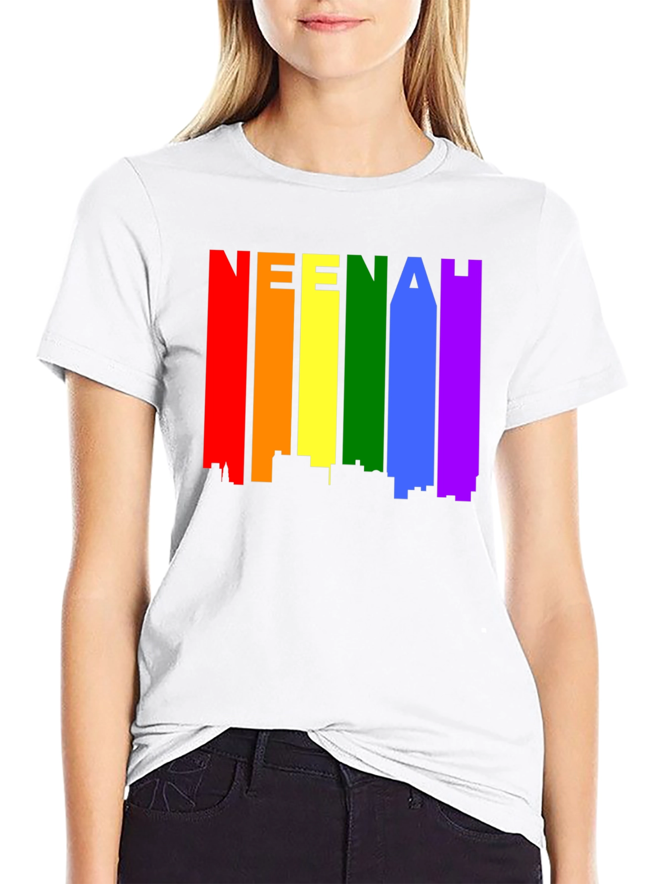 Rainbow Neenah T-Shirt Pride Cityscape