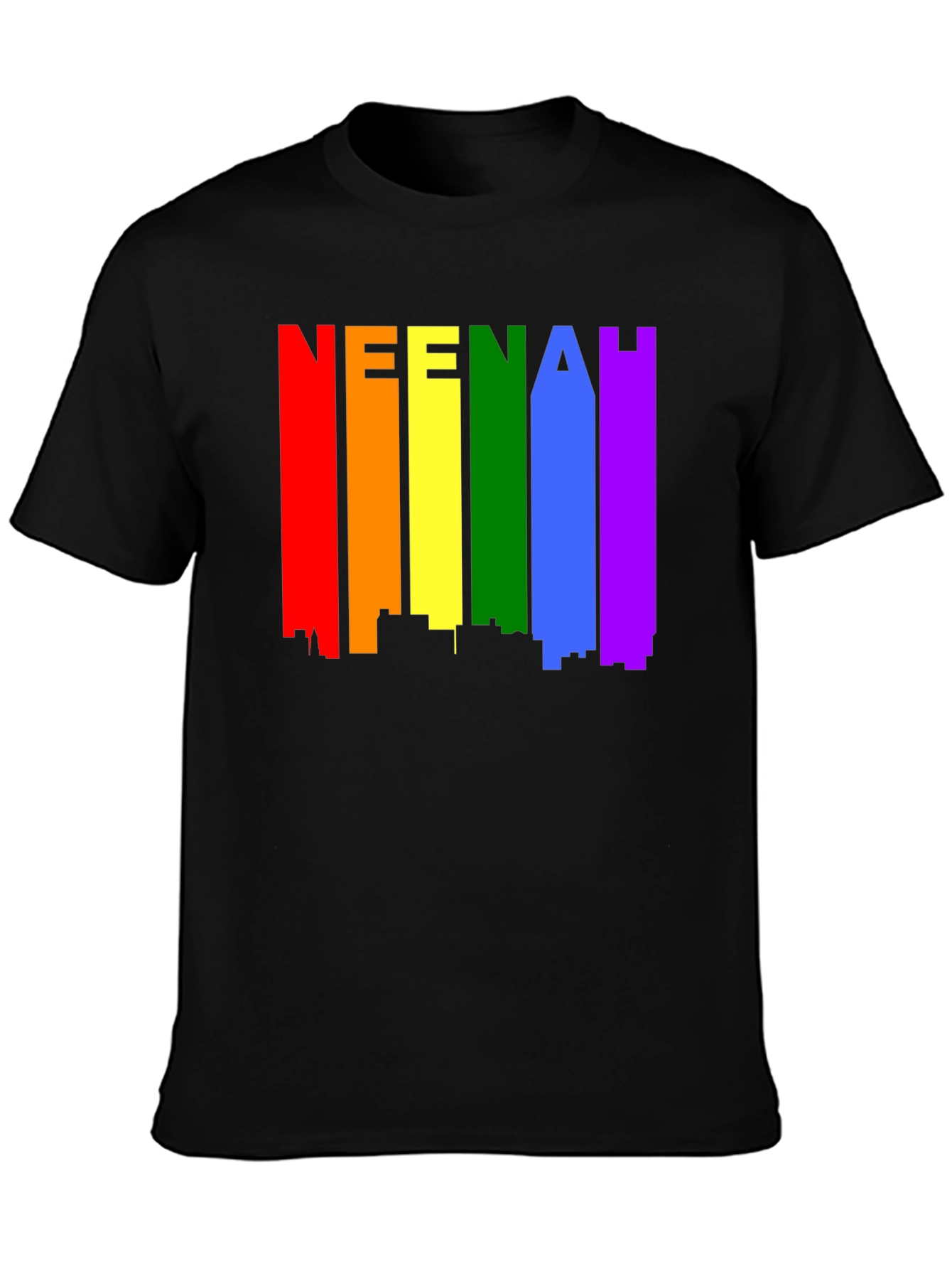 Rainbow Neenah T-Shirt Pride Cityscape