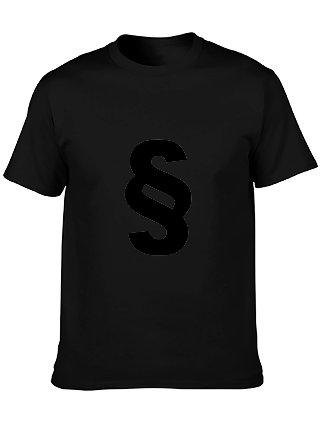 Black Paragraph Symbol Tee - Stylish & Comfy