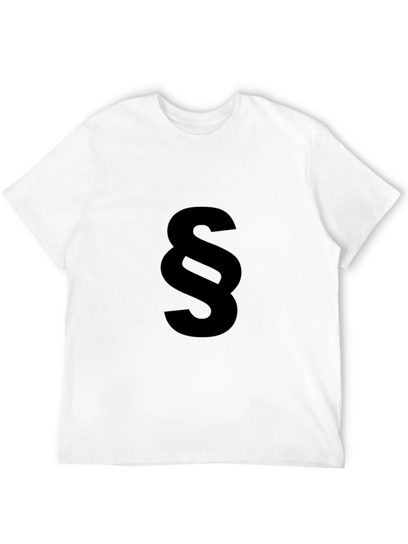 Black Paragraph Symbol Tee - Stylish & Comfy