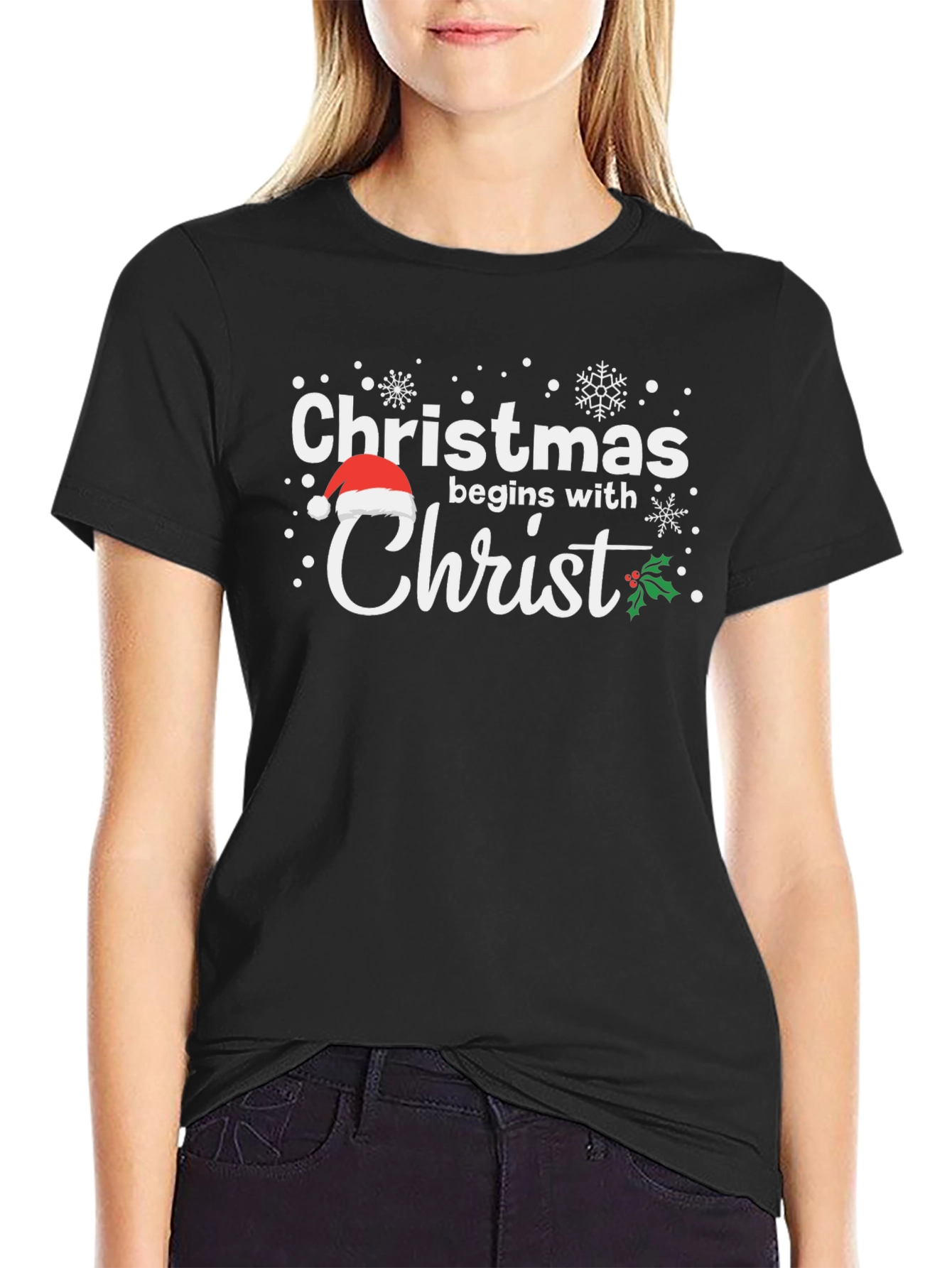 Christmas Begins With Christ T-Shirt