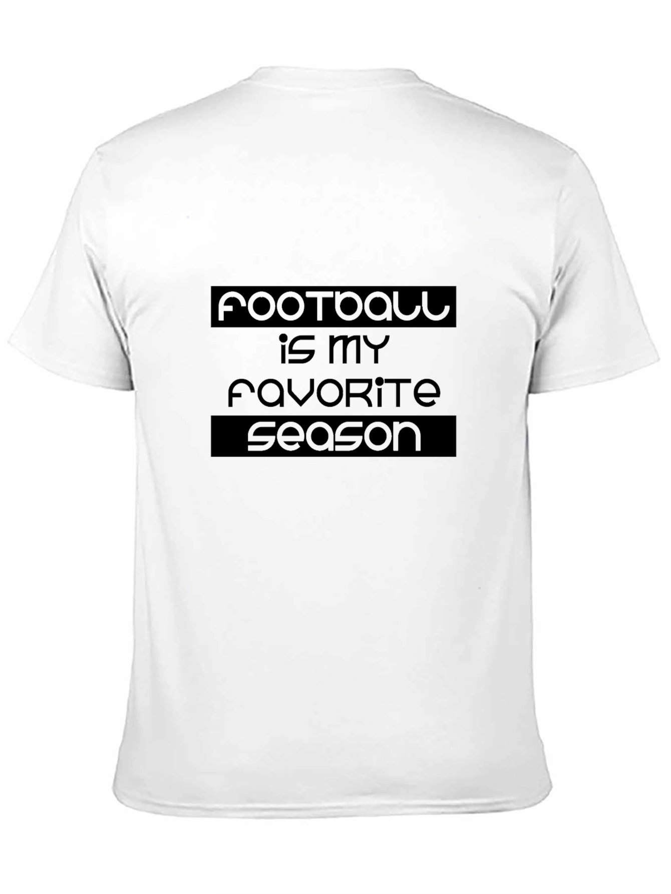Football is My Favorite Season Black T-Shirt